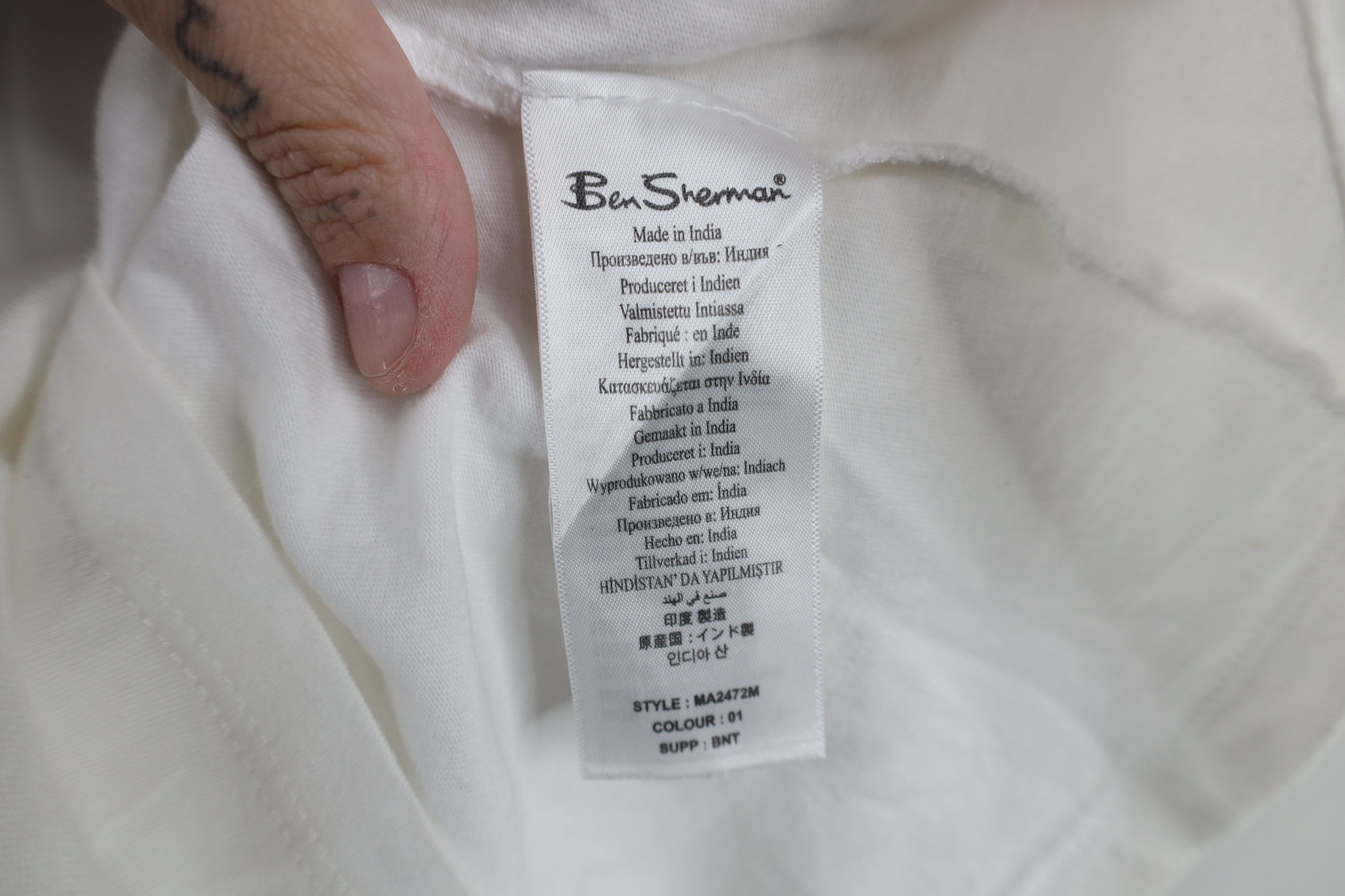 Ben Sherman Ben Sherman Football Futbol England Till I Die T-Shirt White Size US M / EU 48-50 / 2 - 8 Thumbnail