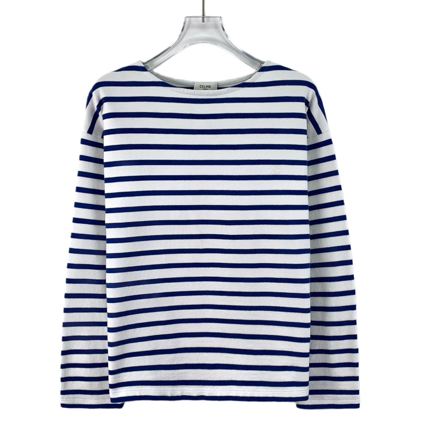 Celine Celine Cotton Striped Multi T-Shirt XS Women Size XS / US 0-2 / IT 36-38 - 1 Thumbnail