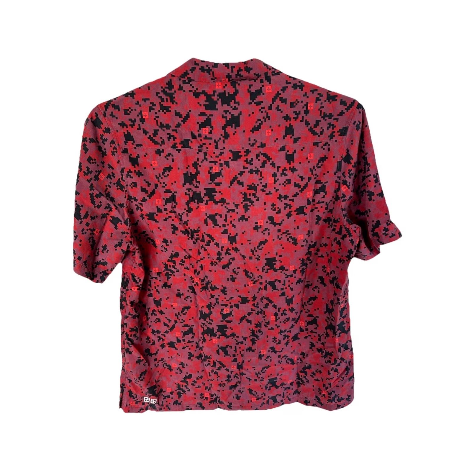 Ksubi KSubi Button-Down Shirt Men’s Size Medium Red Digital Camouflage Casual Tencel Size US M / EU 48-50 / 2 - 4 Thumbnail