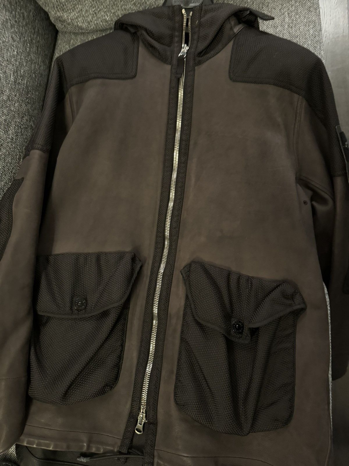 Stone Island Stone Island Leather-TC Modified Panama 6/3 HT Nylon jacket Size US M / EU 48-50 / 2 - 6 Thumbnail