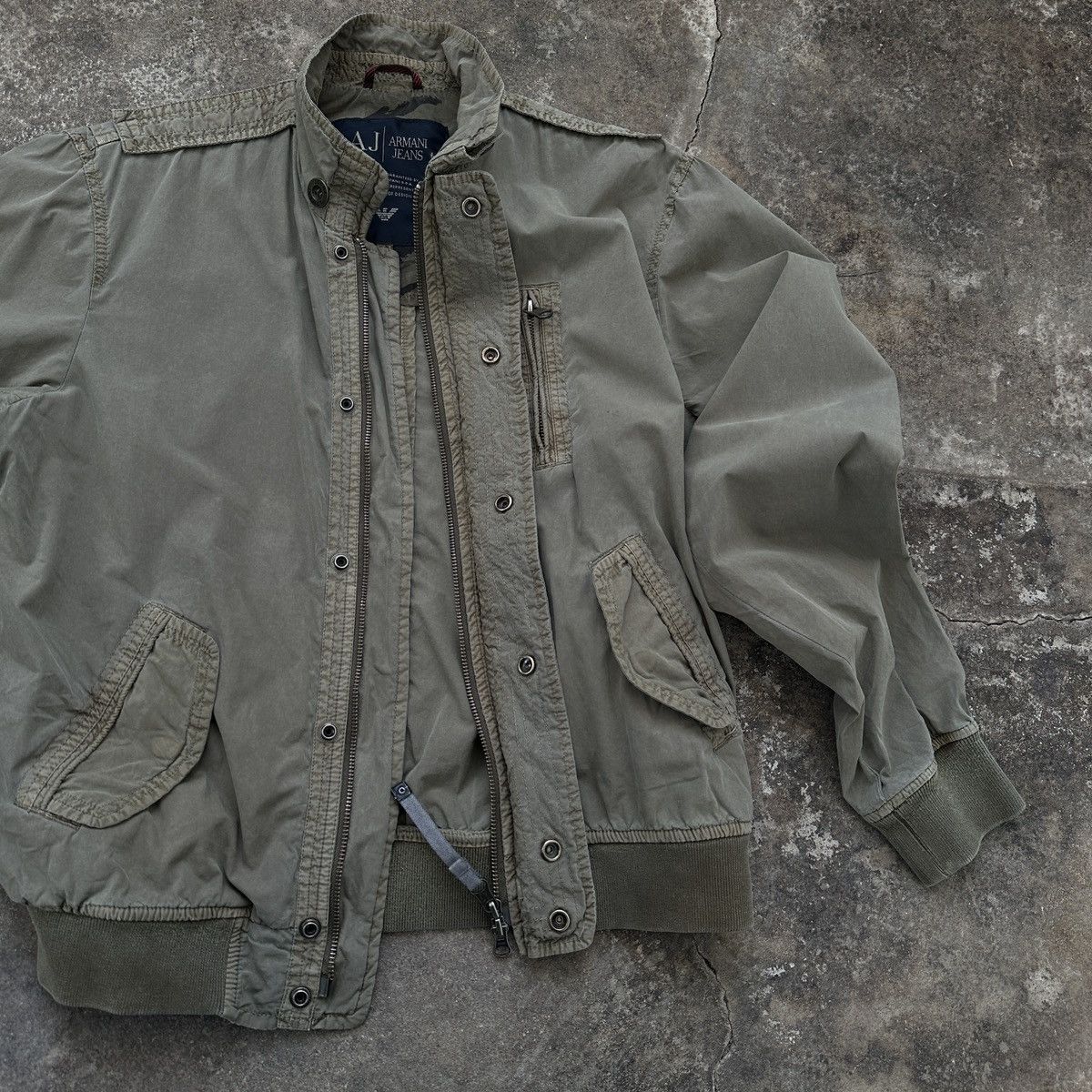 Emporio Armani Vintage Armani Jeans Olive Jacket Size US M / EU 48-50 / 2 - 9 Thumbnail