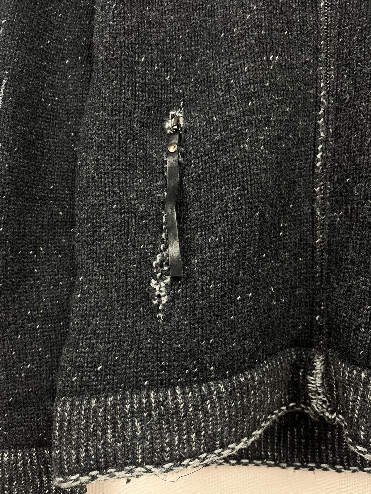 Just Cavalli Just Cavalli Thick Knit Charcoal Black Wool Zip Military Size US S / EU 44-46 / 1 - 5 Thumbnail