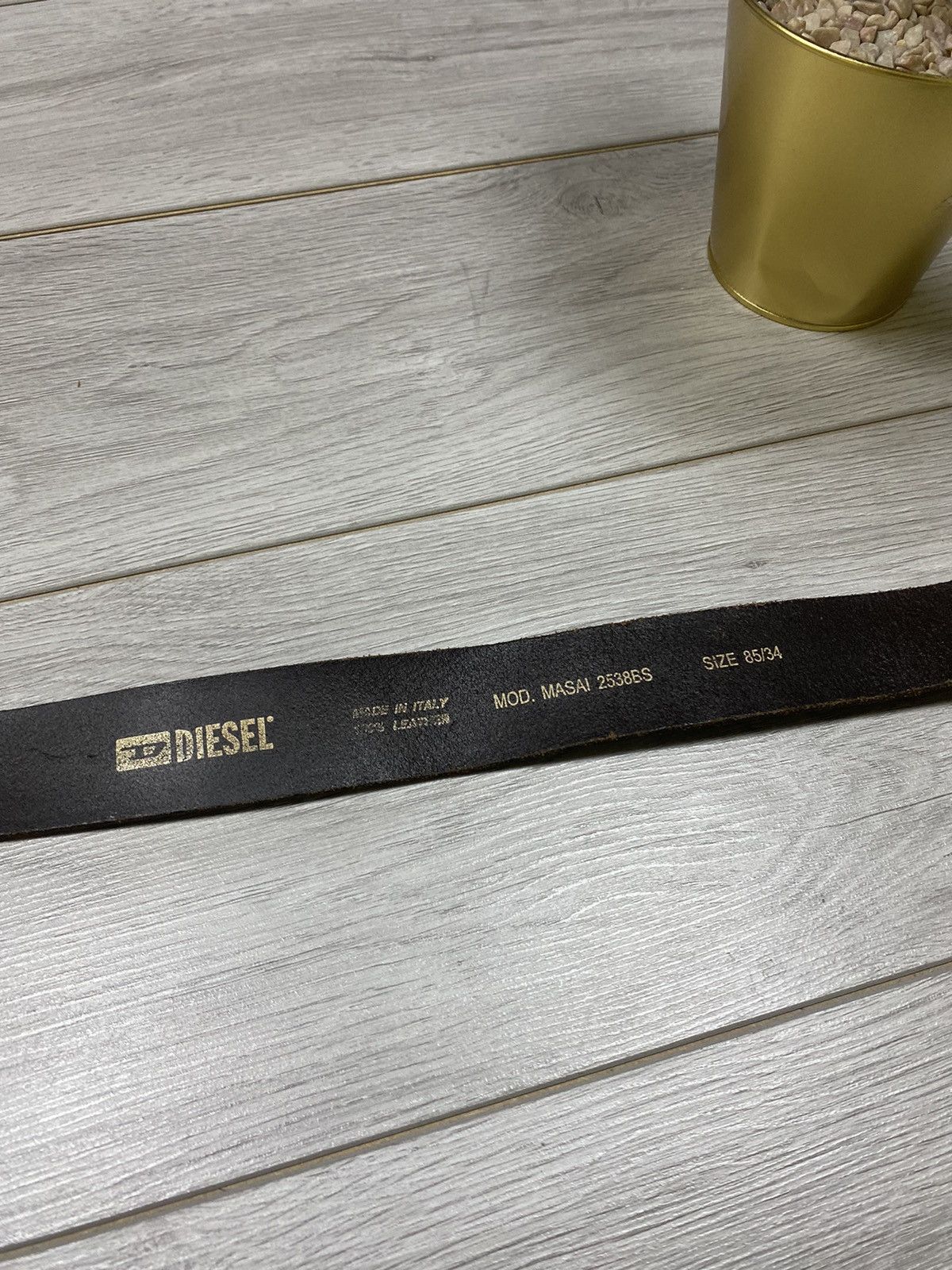 Diesel Diesel vintage leather buckle fur belt Size 34 - 3 Thumbnail