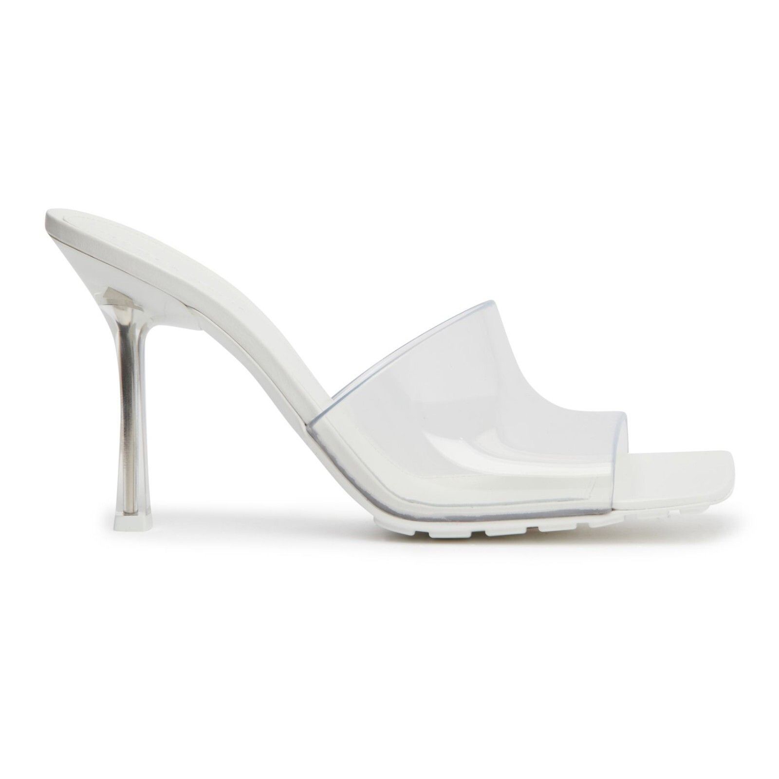 BOTTEGA VENETA Stretch Glass PVC 105mm Mules New And Authent