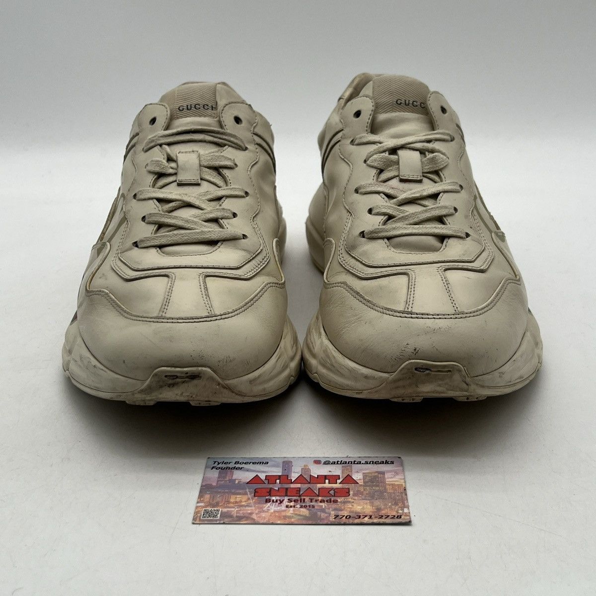 Gucci Gucci Rhyton Leather sneaker logo Size US 11 / EU 44 - 2 Thumbnail