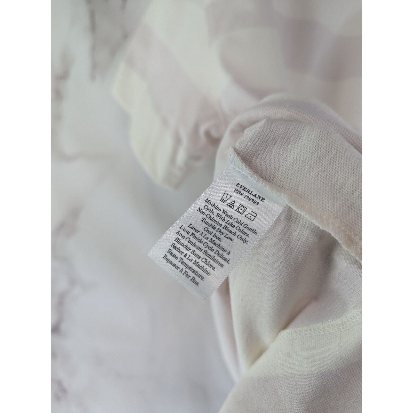 Everlane Everlane Shirt Women Small Retro Jersey Polo Striped Organic Size S / US 4 / IT 40 - 8 Thumbnail