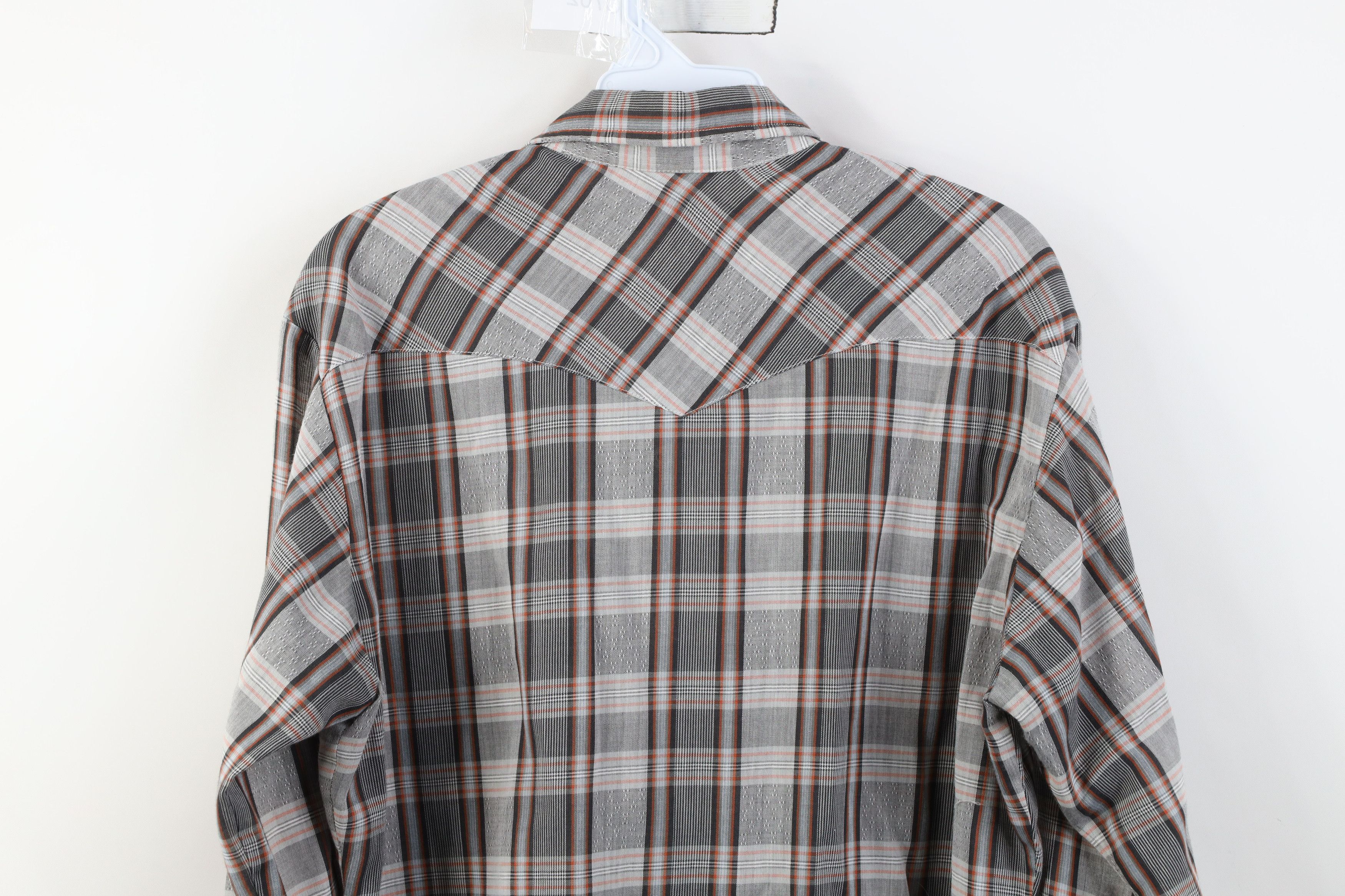 Wrangler Vintage 70s Wrangler Cowboy Pearl Snap Button Shirt USA Size US M / EU 48-50 / 2 - 12 Thumbnail
