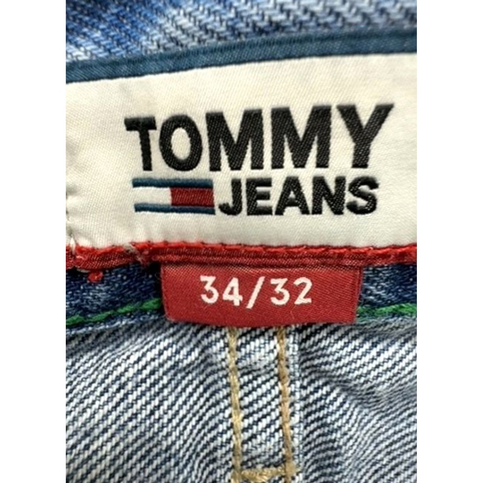 Vintage Tommy Jeans Jeans Men’s Medium Blue Classic Fit 34x32 Size US 34 / EU 50 - 3 Thumbnail