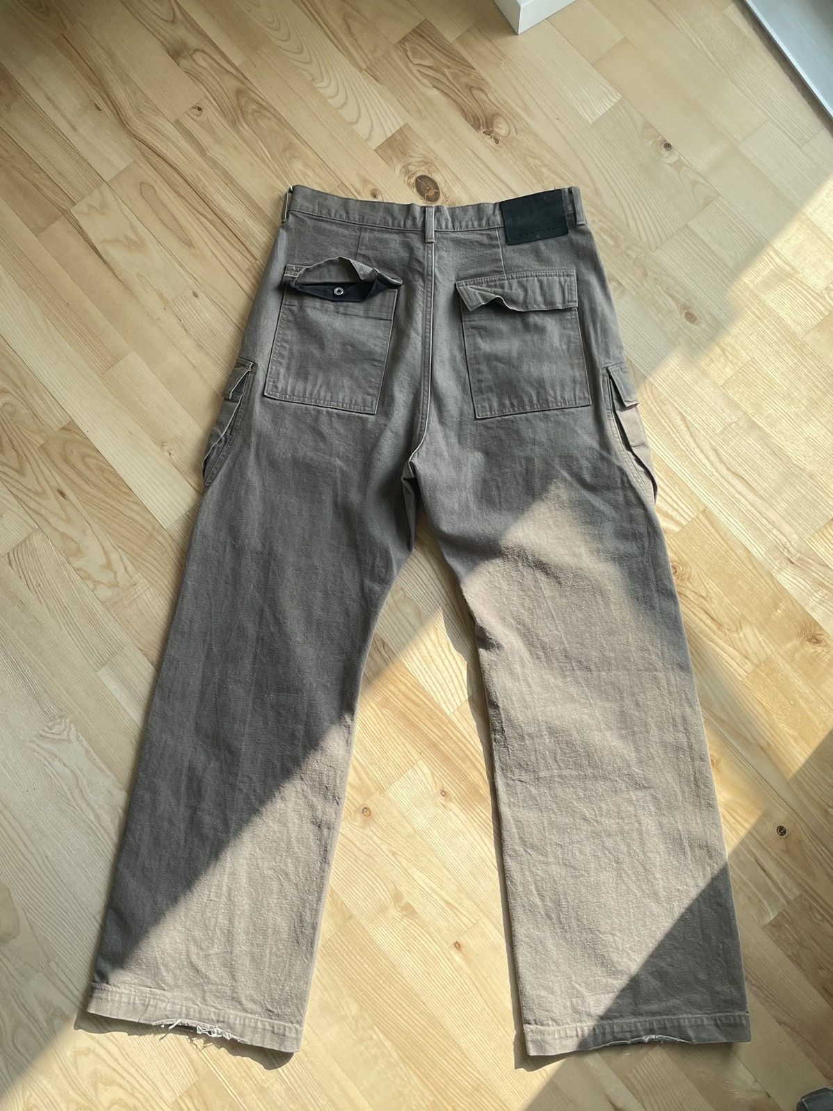 Rick Owens Drkshdw Rick Owens MIJ Geth Cargo Denim Jeans Size US 33 - 2 Thumbnail