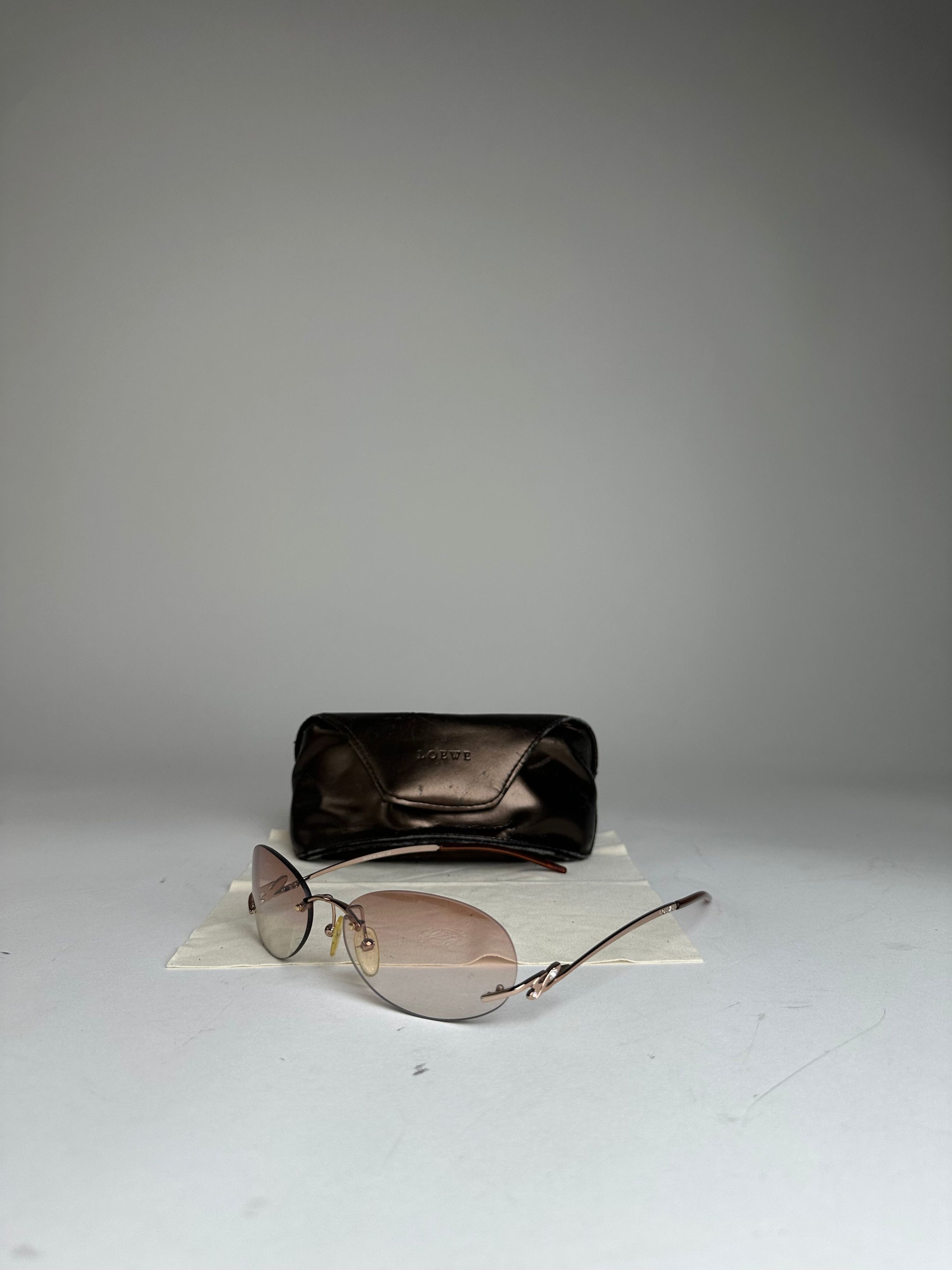 Loewe Vintage Madrid Rimless Sunglasses Purple Silver Size ONE SIZE - 1 Thumbnail