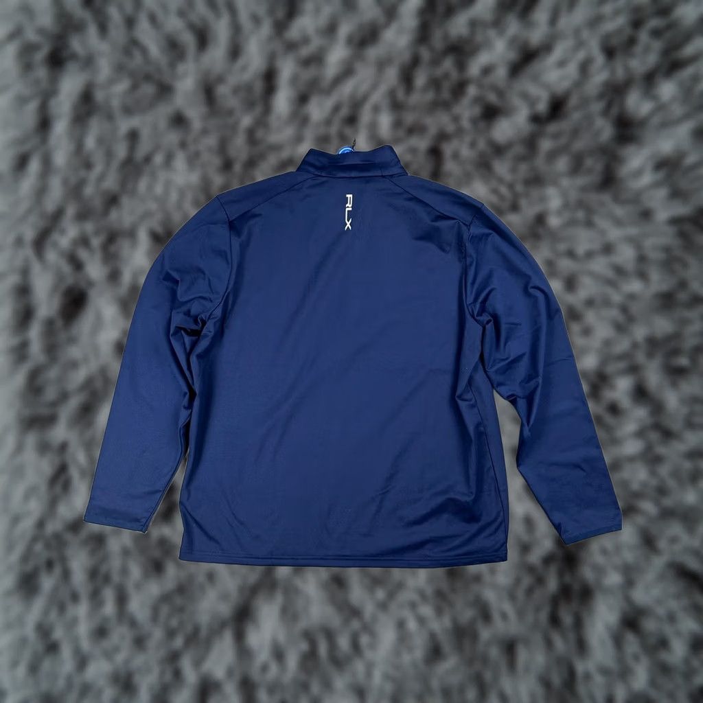 RLX Ralph Lauren RLX Ralph Lauren Luxury Performance Quarter Zip Tech Jersey Pullover XL Mens Navy Blue Sweatshirt Pullover Size US XL / EU 56 / 4 - 1 Thumbnail