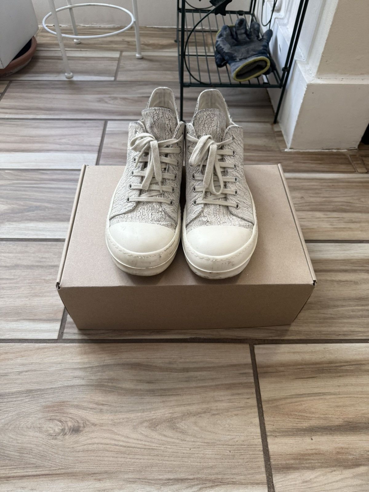 Rick Owens Rick Owens crackpaint ramones Size US 10 / EU 43 - 1 Thumbnail