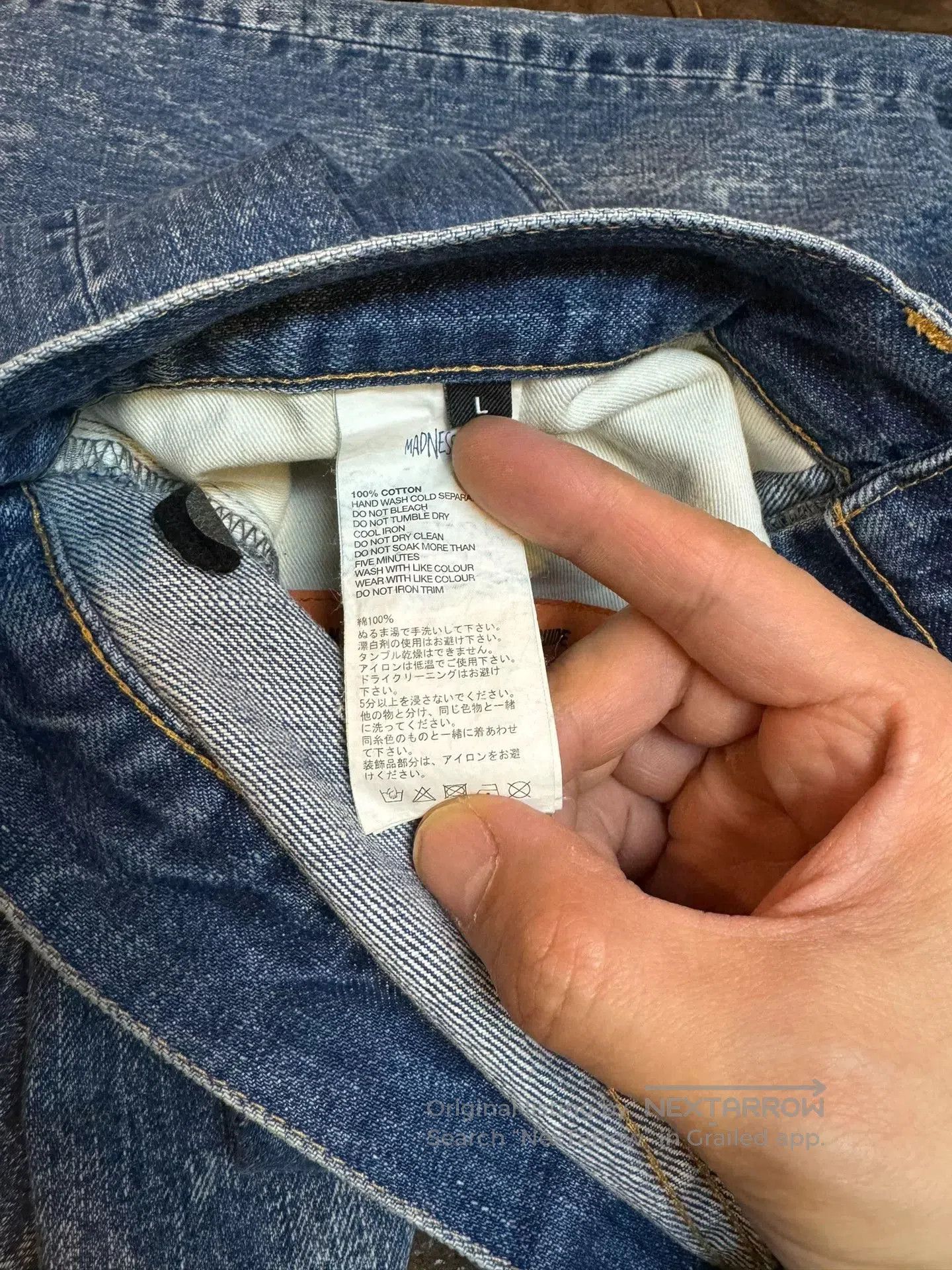 Madness MADNESS 22AW Japan Washed Snow Denim Jeans. Size US 34 / EU 50 - 5 Thumbnail