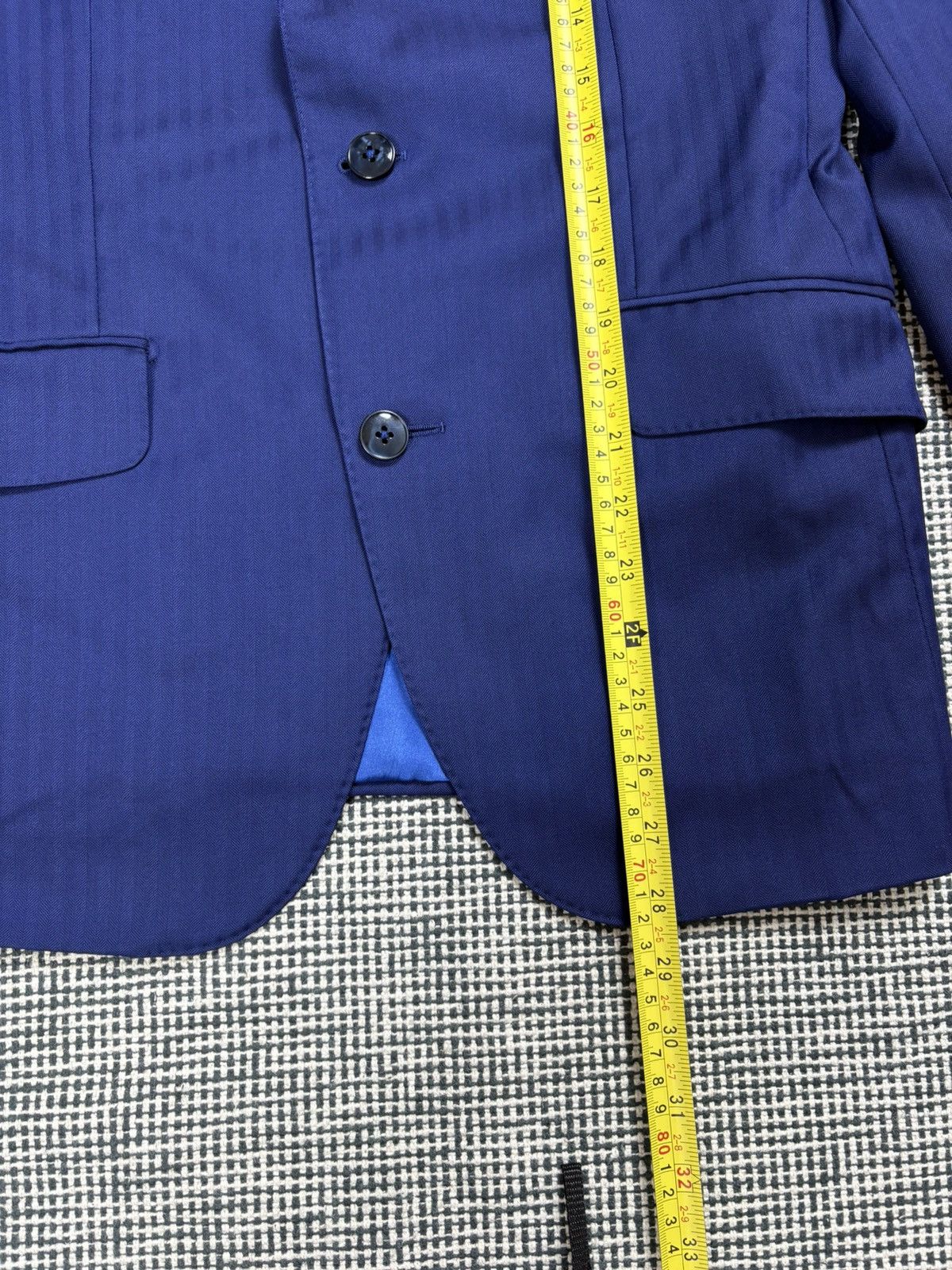 Pal Zileri Pal Zileri 46Rit striped blue two buttons suit blazer jacket Size 36R - 9 Thumbnail