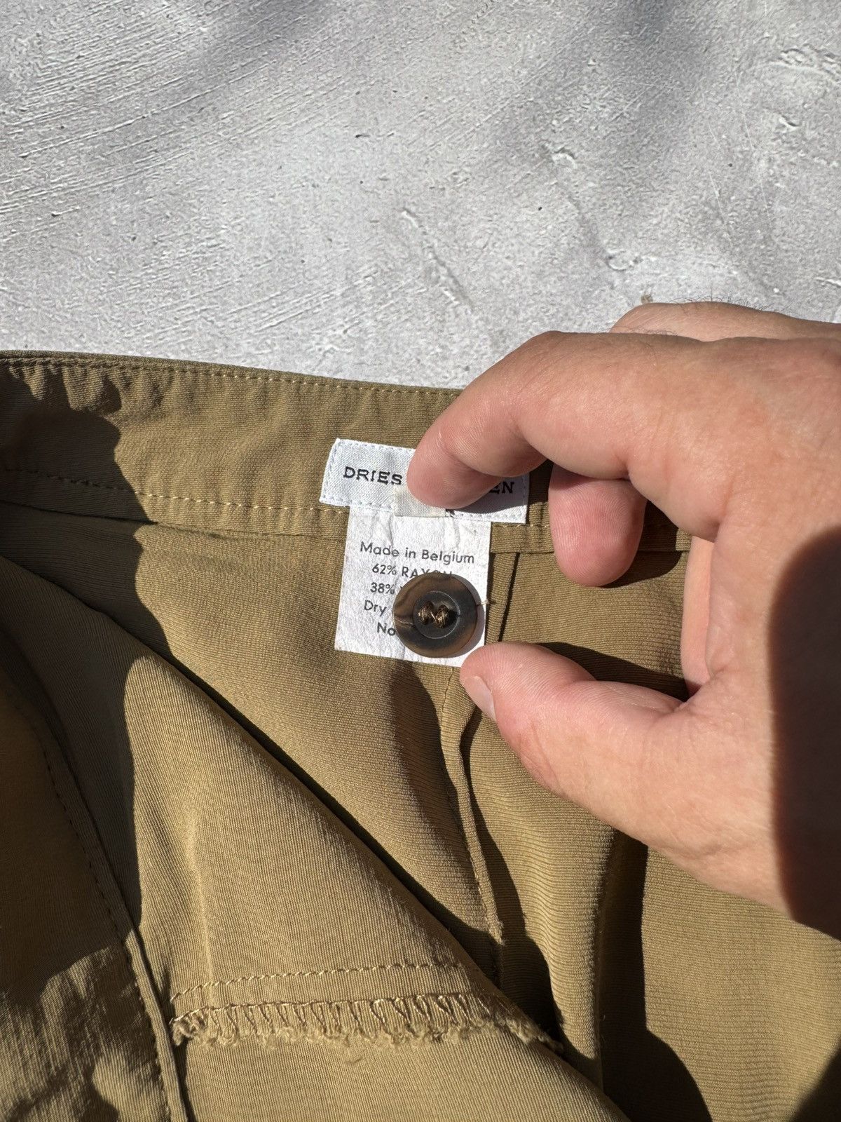 Dries Van Noten Vintage Dries Van Noten Woman's Rayon Baggy Pants Size 30" / US 8 / IT 44 - 9 Thumbnail