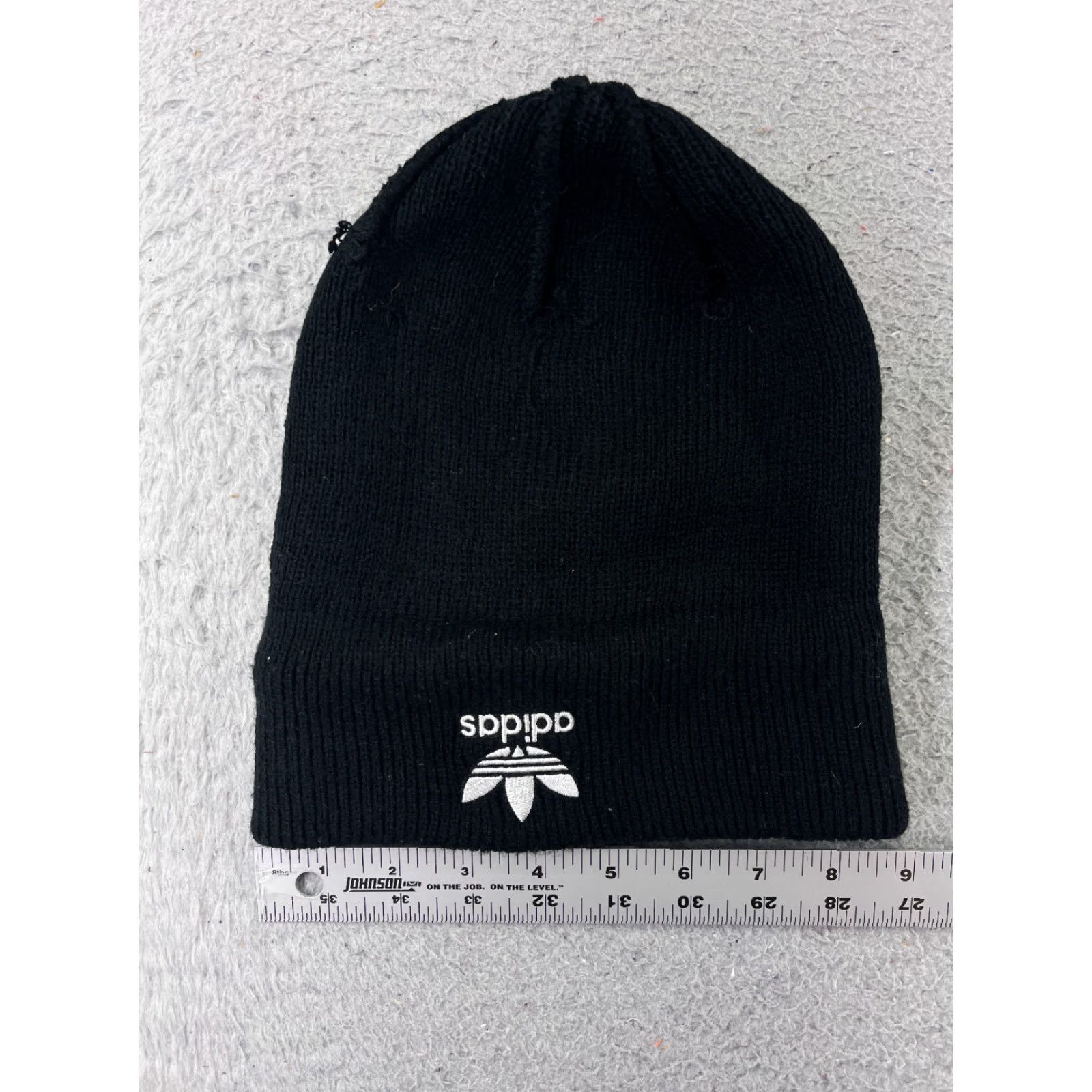 Adidas Adidas Beanie One Size Womens Black Knit Logo Size ONE SIZE - 4 Thumbnail