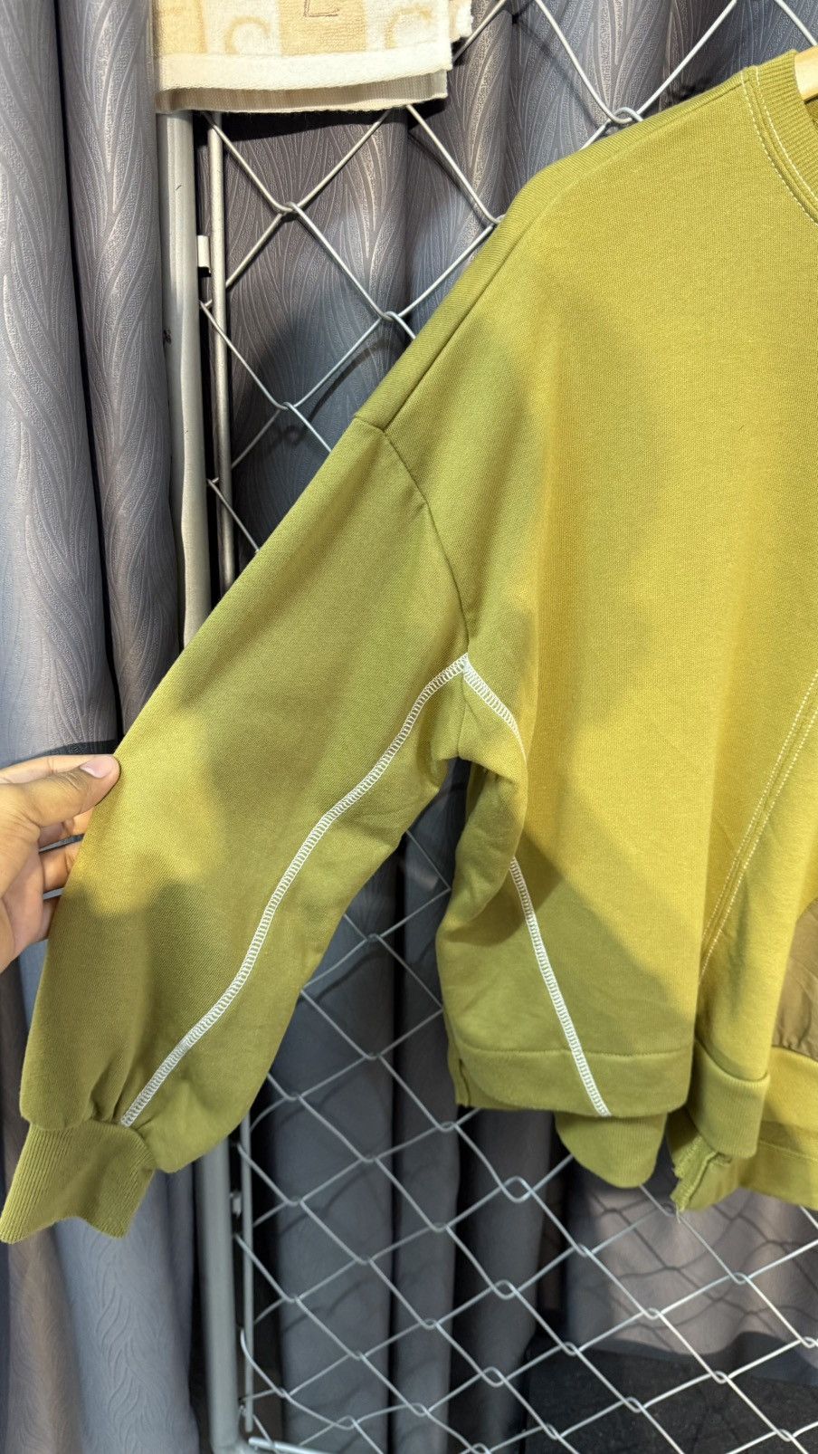 Beams Japan BEAMS HEART JAPAN SWEATSHIRT CROP 3D POCKET SWEATSHIRT GREEN Size M / US 6-8 / IT 42-44 - 7 Thumbnail