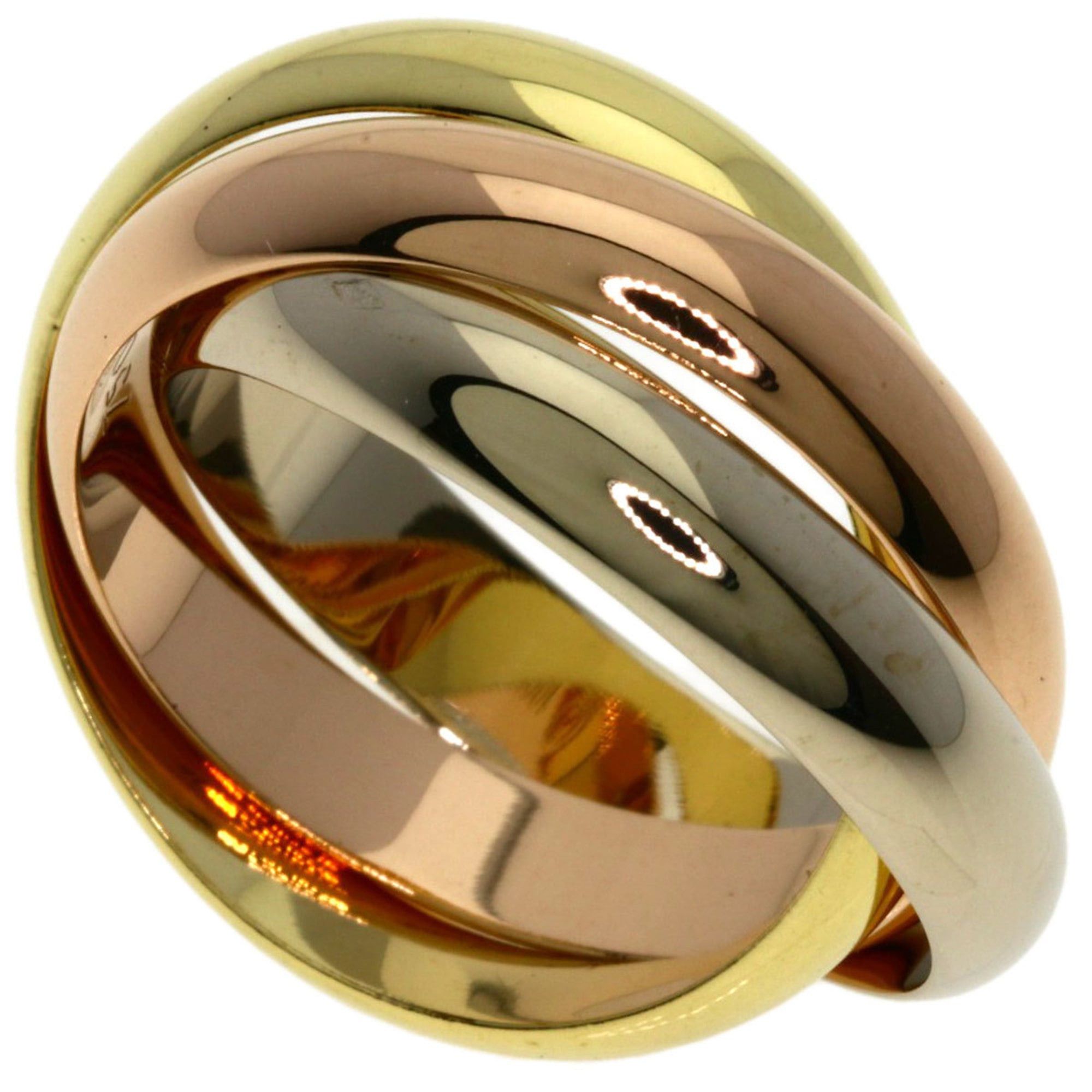 Cartier Cartier Trinity #52 Ring - 18K Yellow Gold/18K White Pink Gold Women's CARTIER Size ONE SIZE - 1 Thumbnail