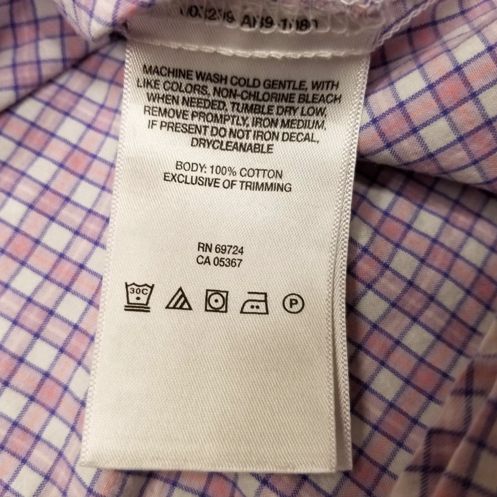 Pinko Columbia Shirt Mens XL Pink Blue Short Sleeve Button-Up 100% Cotton Casual Check Size US XL / EU 56 / 4 - 2 Thumbnail