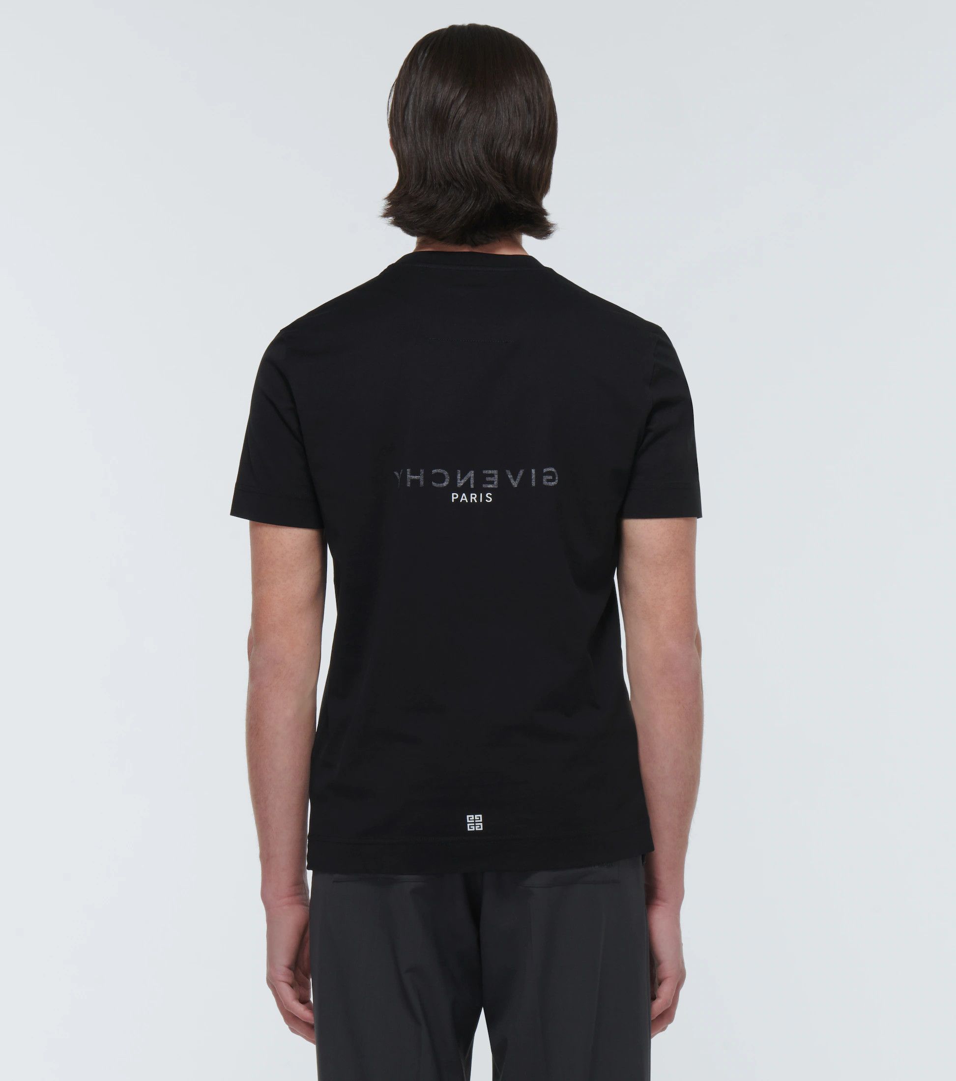 Givenchy Black Reverse Logo T-Shirt Size US L / EU 52-54 / 3 - 3 Thumbnail