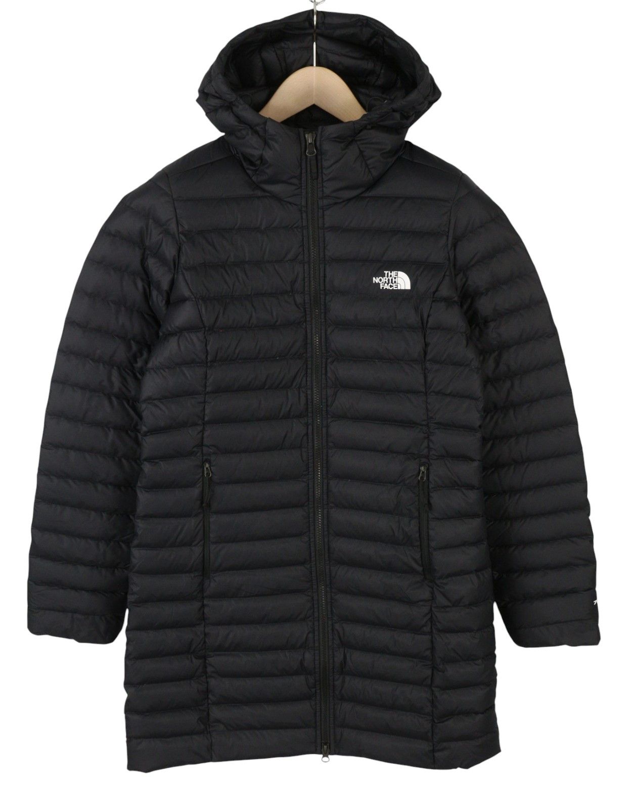 The North Face M Black 700 Down Hooded Jacket 87268 Size M / US 6-8 / IT 42-44 - 1 Thumbnail
