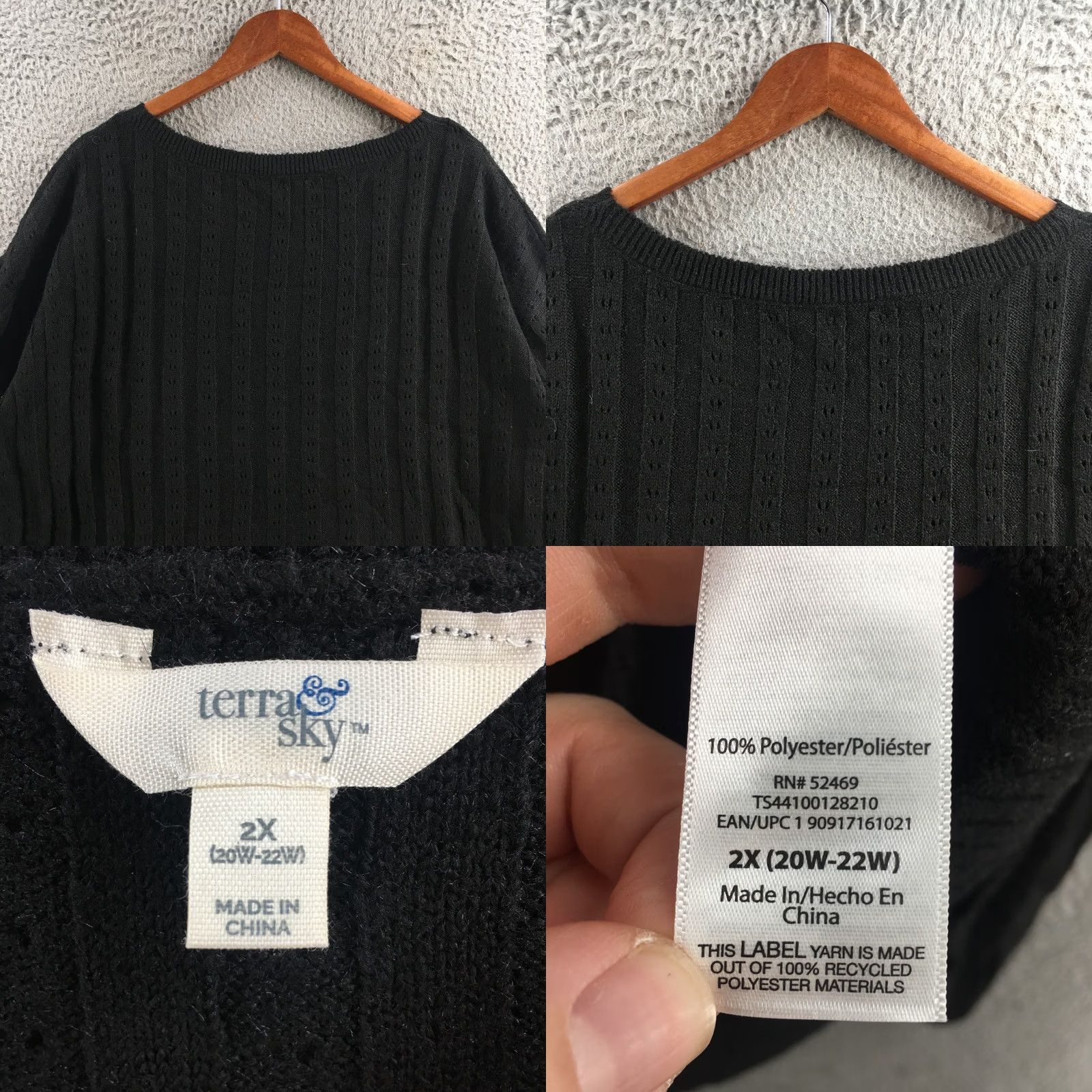 Vintage Terra & Sky Sweaters Womens 2X Brown Pullover Long Sleeve Boat Neck Comfort Shirt Pullover Casual Men? Size XXL / US 16-18 / IT 52-54 - 8 Thumbnail