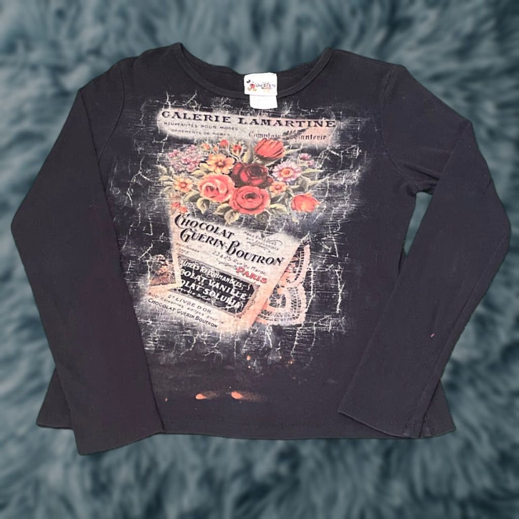 Disney VINTAGE Disney Mickey Mouse 90s Shirt L Womens Long Sleeve Round Neck Brown Chocolate Epcot Paris Flowers VTG Ladies Shirt Mens? Wait Size L / US 10 / IT 46 - 1 Thumbnail