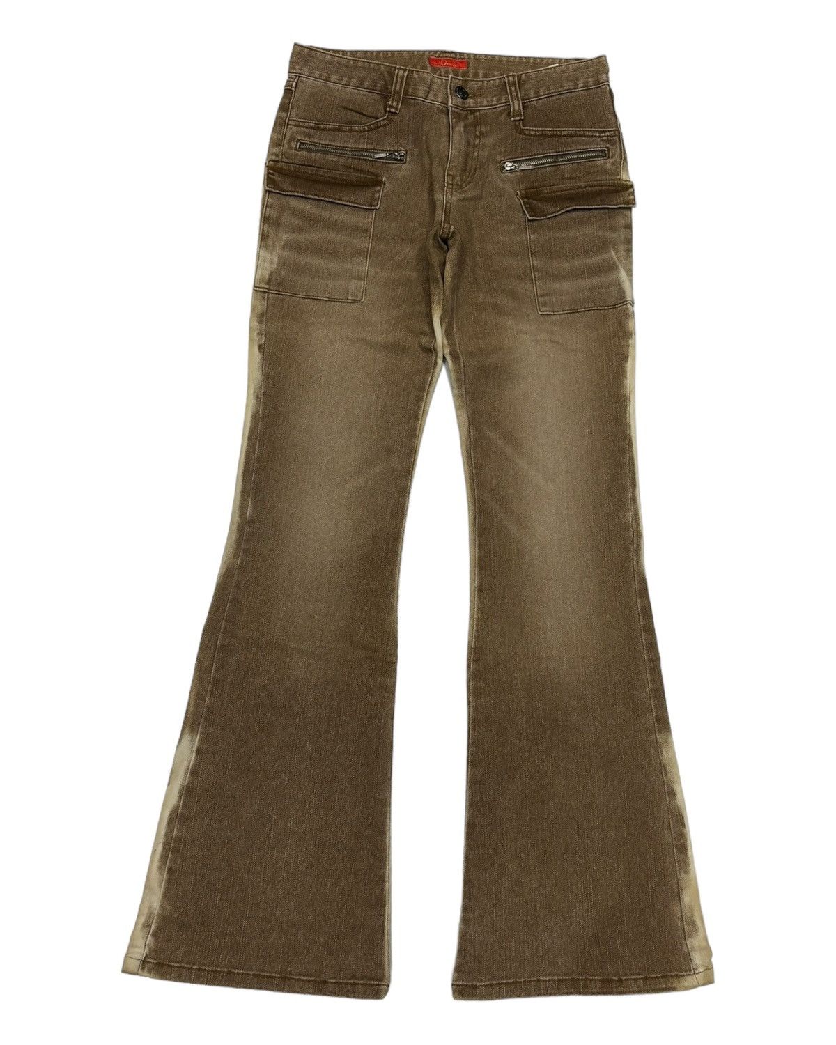 Other RARE FLARE JEANS ORANGE FADED BOOTCUT DENIM JEANS Size 26" / US 2 / IT 38 - 7 Thumbnail