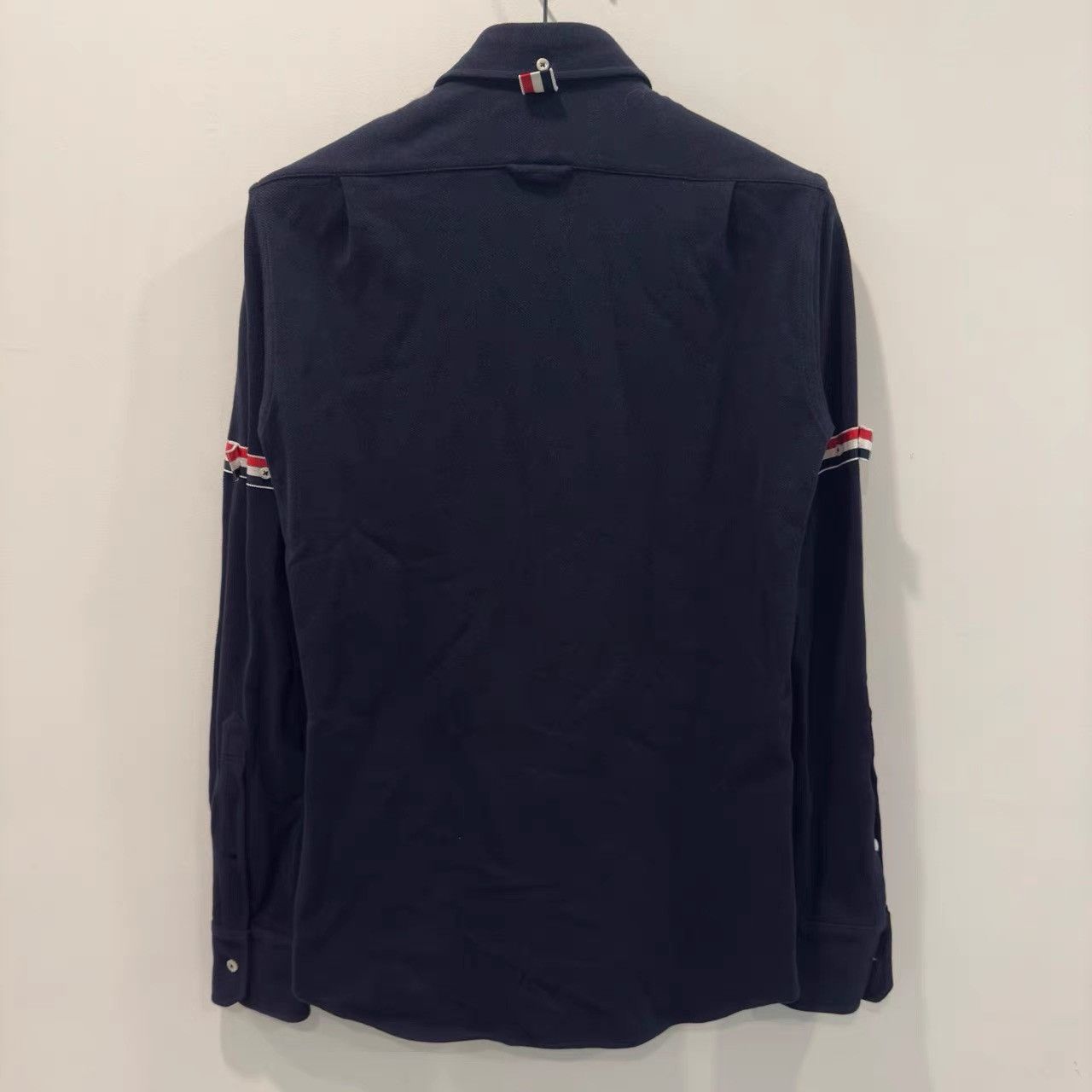 Thom Browne Thom Browne Waffle Double Sleeve Logo Shirt K28 Size US XS / EU 42 / 0 - 2 Thumbnail