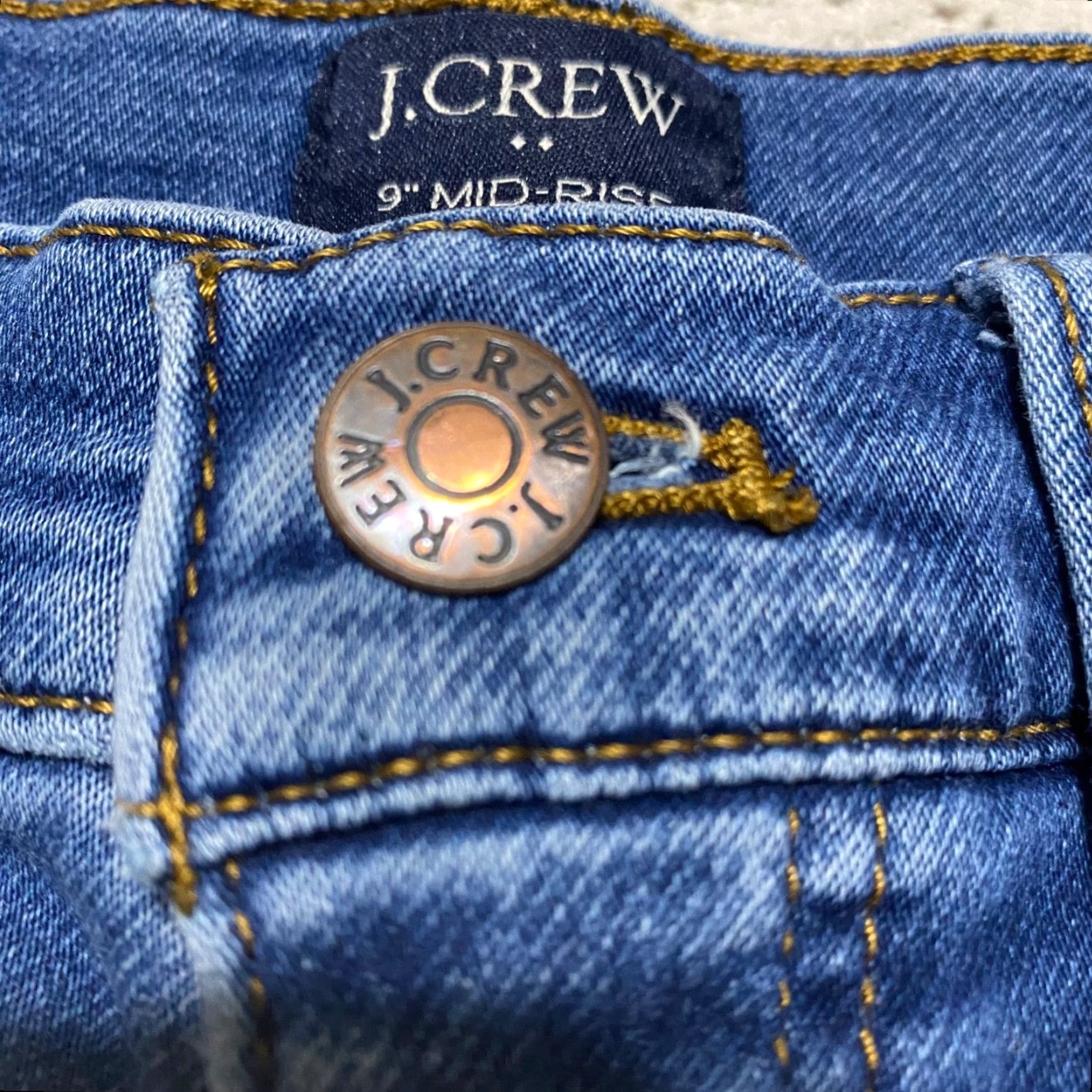 J.Crew J.CREW Jeans Womens 28 Blue Denim Medium Wash Mid Rise Skinny Shirt? Size 28" / US 6 / IT 42 - 4 Thumbnail