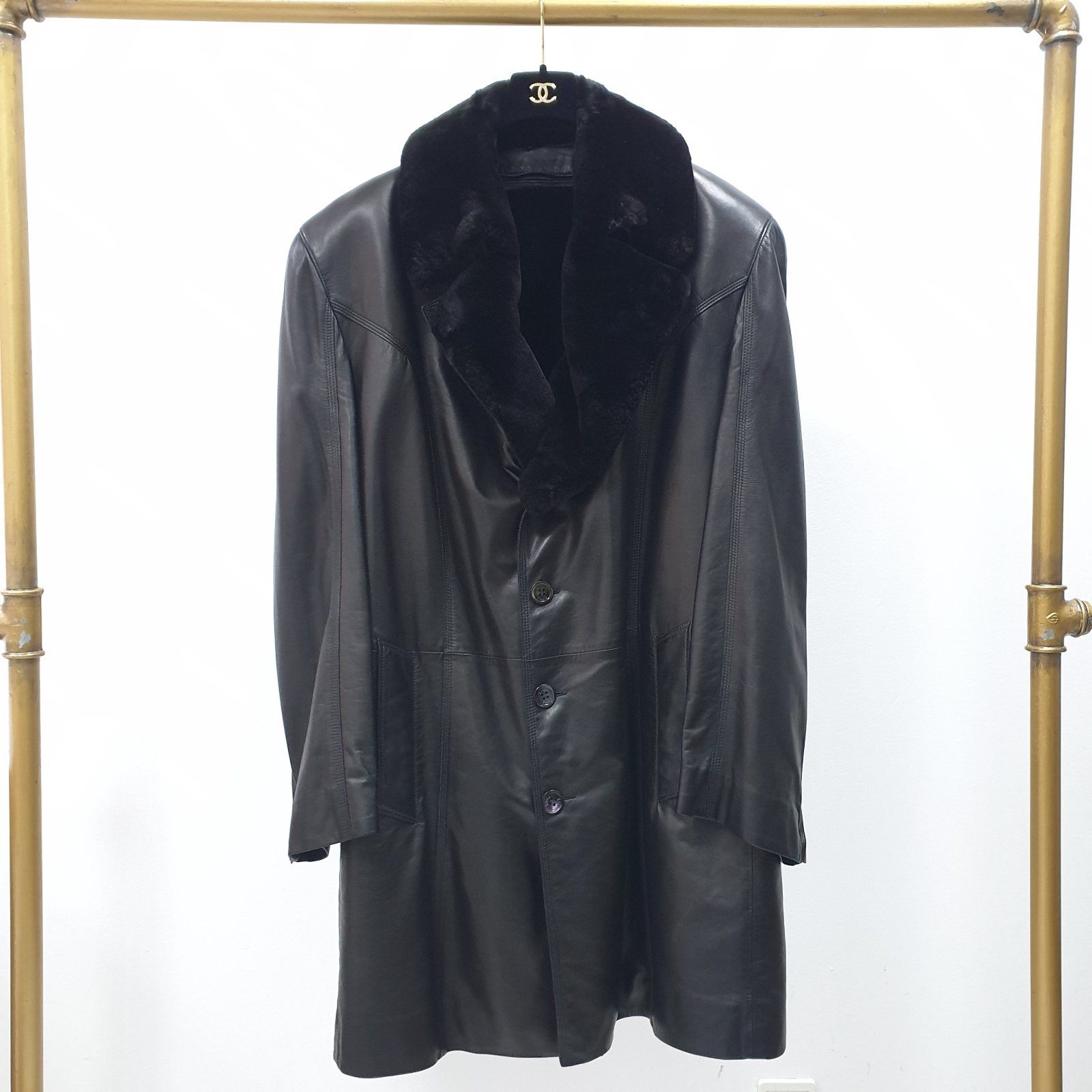 Zilli leather coat sz. 64 (3XL)