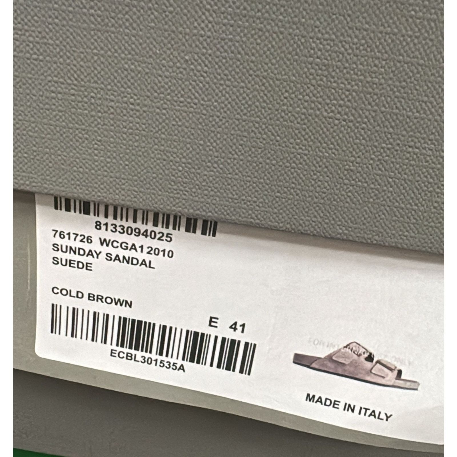Balenciaga o1rshd1 Q:2 / Sunday Suede Sandals in Cold Brown Size US 8 / EU 41 - 13 Thumbnail