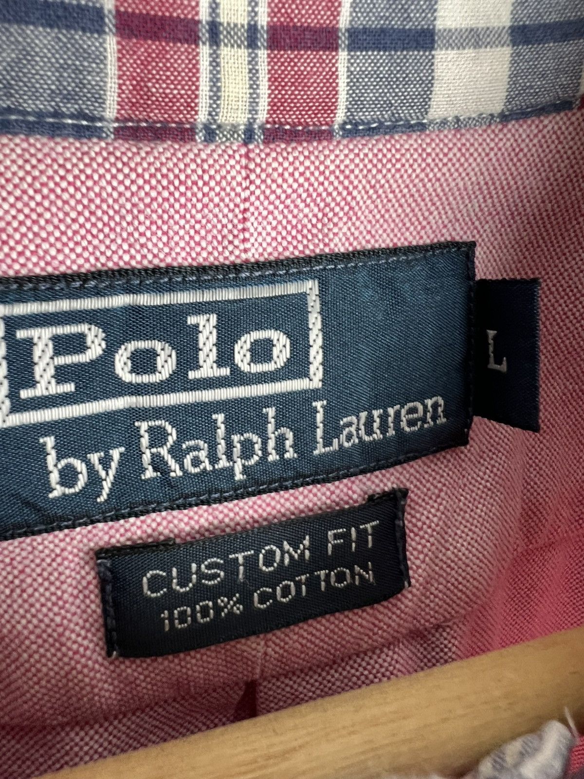 Polo Ralph Lauren × Ralph Lauren × Vintage Polo Ralph Lauren Longsleeve Pink Shirt Size US L / EU 52-54 / 3 - 4 Thumbnail