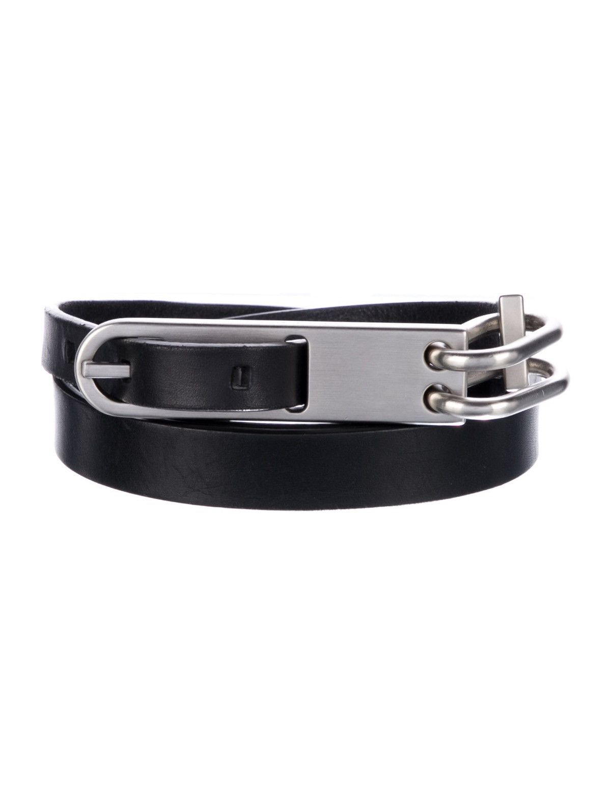 Rick Owens New/Box TECUATL Black Cow Bull Tongue Leather XL Long Belt Size ONE SIZE - 11 Thumbnail