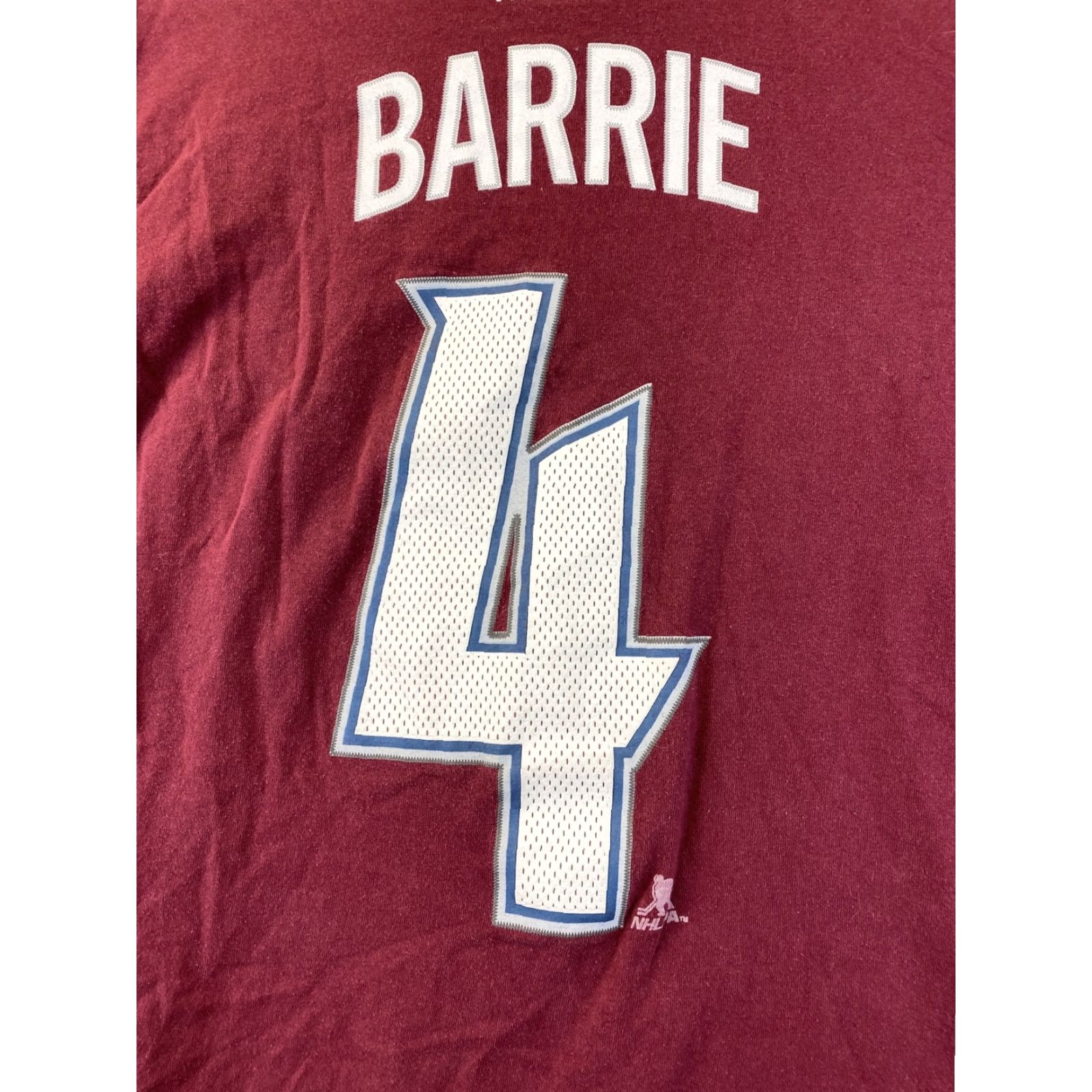 Reebok VINTAGE Reebok Avalanche Men's T-Shirt Long Sleeve Crew Neck Maroon Size M 78-7 Hockey Logo Cotton Polyester Shirt Mens Size US M / EU 48-50 / 2 - 7 Thumbnail