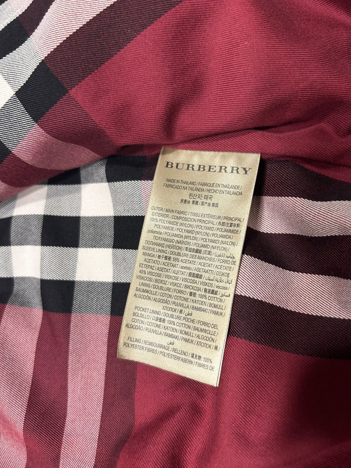 Burberry × Vintage burberry red vintage bomber jacket Size US S / EU 44-46 / 1 - 4 Thumbnail