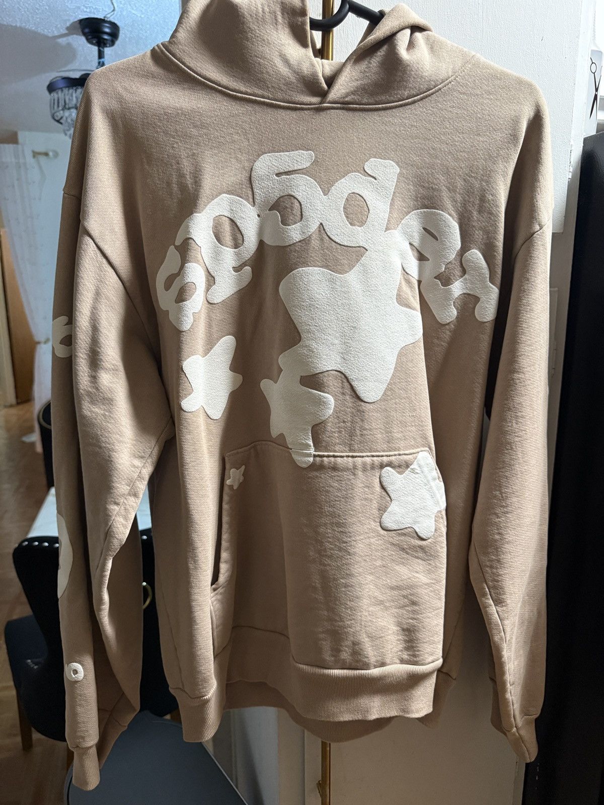 Sp5der Beige spider hoodie size M for sale gently used like new!! Size US M / EU 48-50 / 2 - 4 Thumbnail