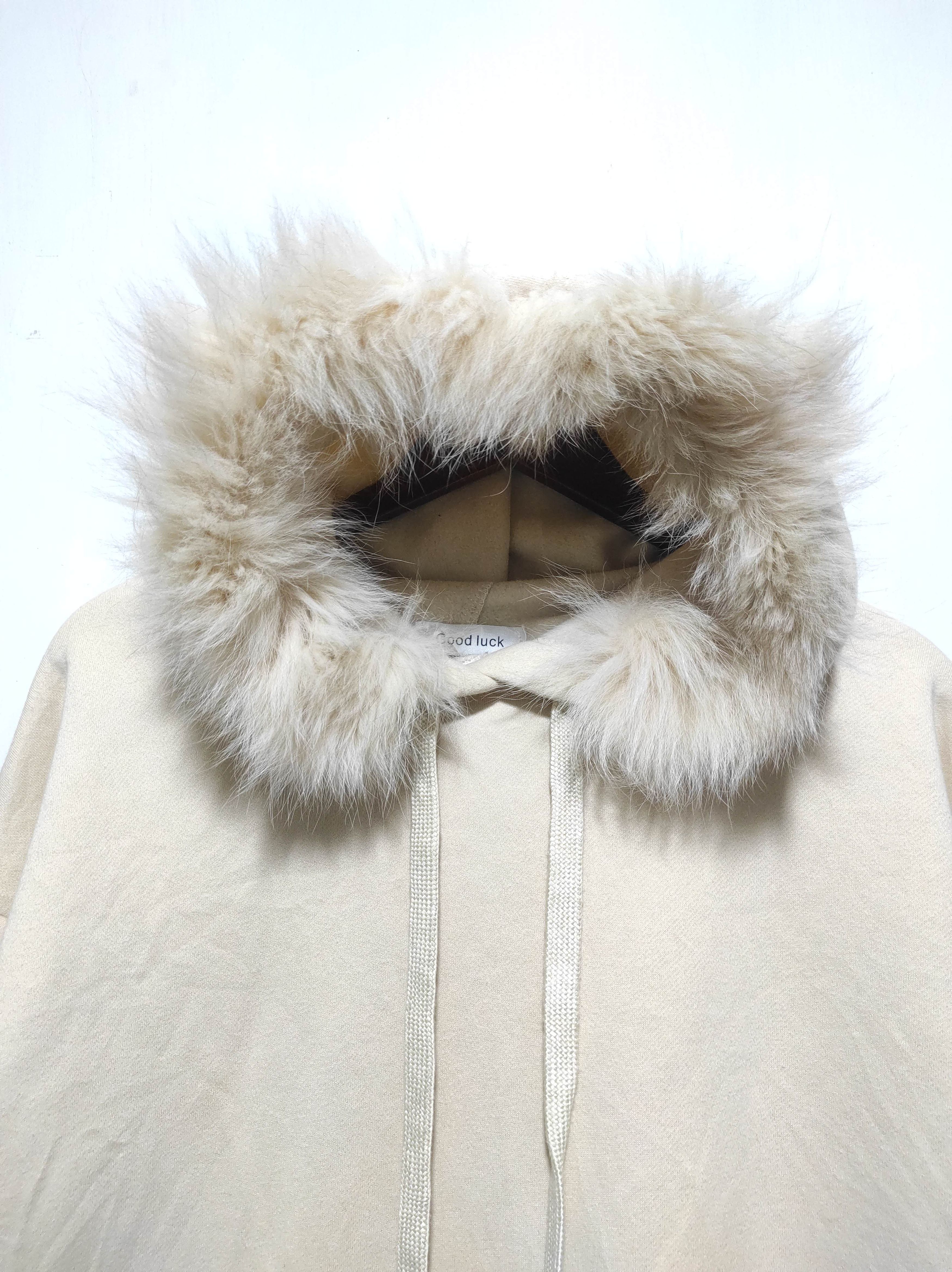 Japanese Brand Good Luck Fur Hoodie i6w9 lgb style Size M / US 6-8 / IT 42-44 - 3 Thumbnail