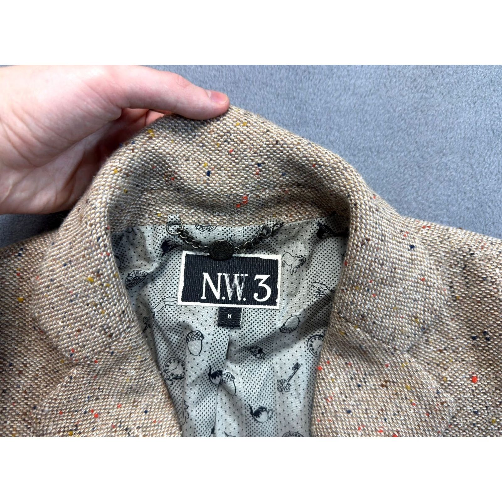 Vintage Hobbs N.W.3 Blazer Jacket Beige Womens Size 8 Jacket Womens Beige 8 Contemporary Hobbs N.W.3 Blazer Size M / US 6-8 / IT 42-44 - 7 Thumbnail