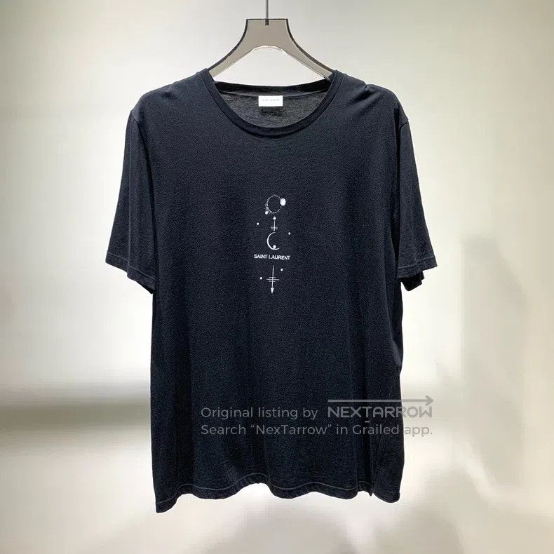 Saint Laurent Paris Saint Laurent Paris Chest Logo Printed Short Sleeve T-Shir Size US L / EU 52-54 / 3 - 1 Thumbnail