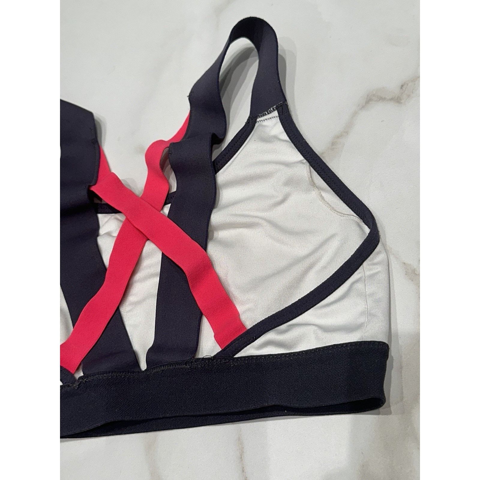 Champion Champion Women’s White Gray Hot Pink Sports Bra Size Small Size S / US 4 / IT 40 - 10 Thumbnail