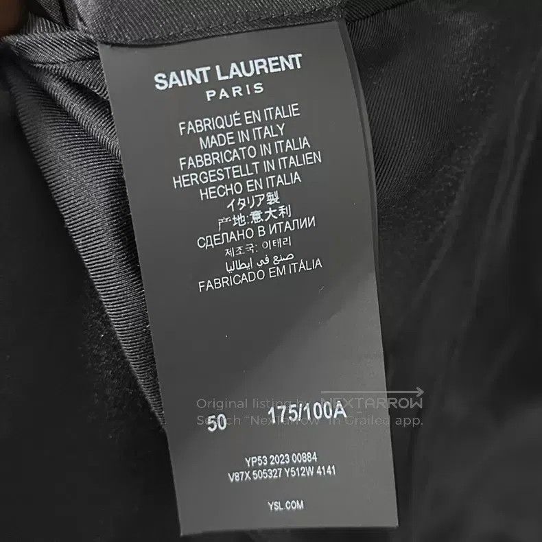 Saint Laurent Paris Saint Laurent Paris Coat, Dark Blue i Size US M / EU 48-50 / 2 - 5 Thumbnail