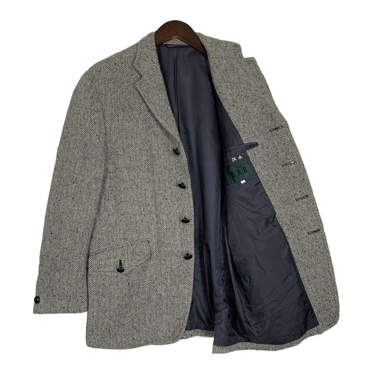 Yohji Yamamoto Vintage A.A.R by Yohji Yamamoto Harringbone Jacket Size M Size US M / EU 48-50 / 2 - 7 Thumbnail