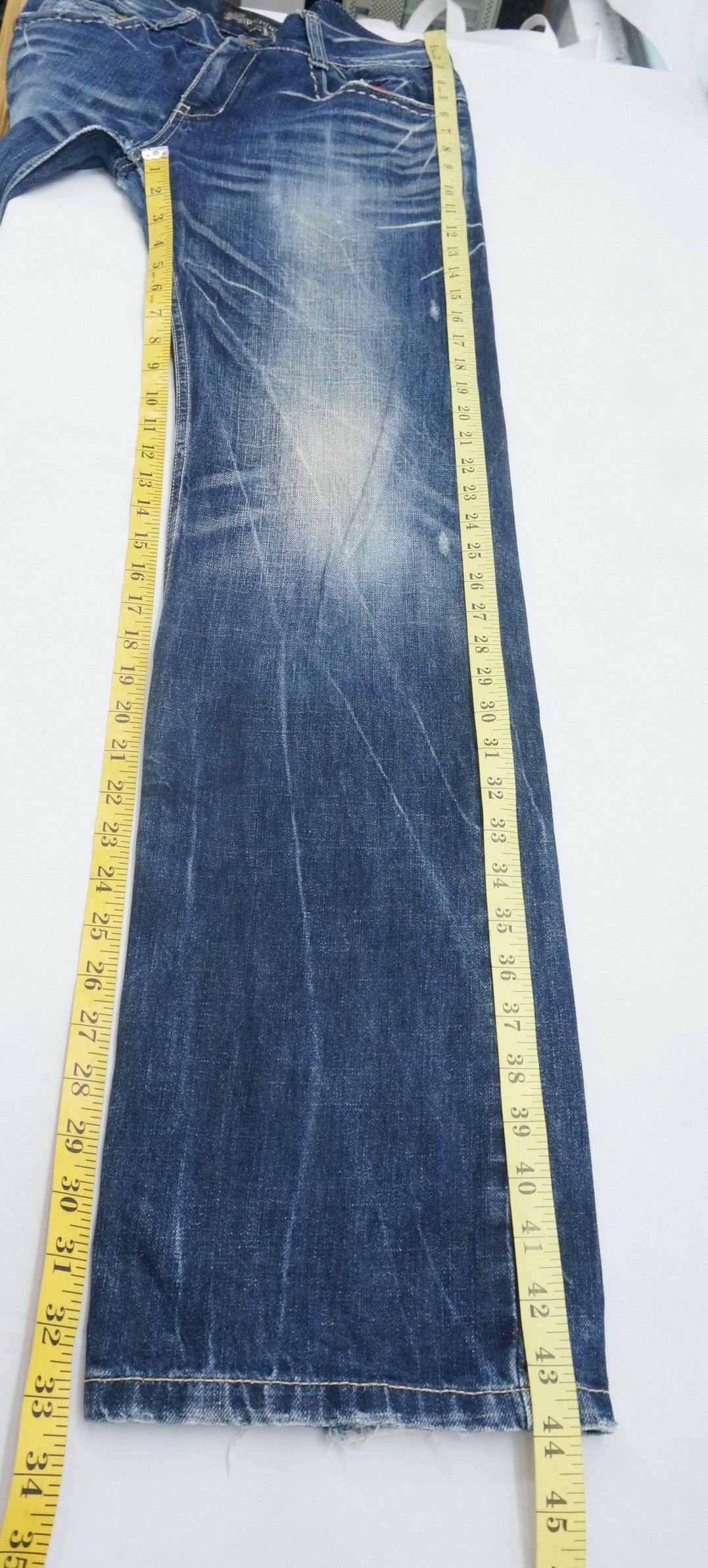 Japanese Brand Red Pepper Japan Co Reworked Embroidered Beads Pocket Jeans Size US 29 - 13 Thumbnail