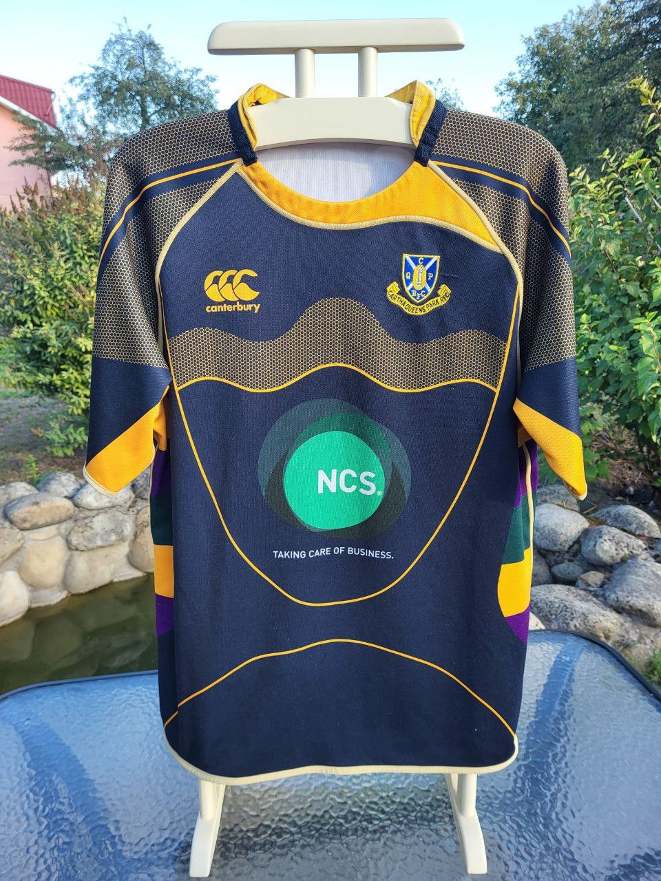 Canterbury of New Zealand Canterbury Cartha Queens Park RFC match worn jersey Size US XL / EU 56 / 4 - 1 Thumbnail
