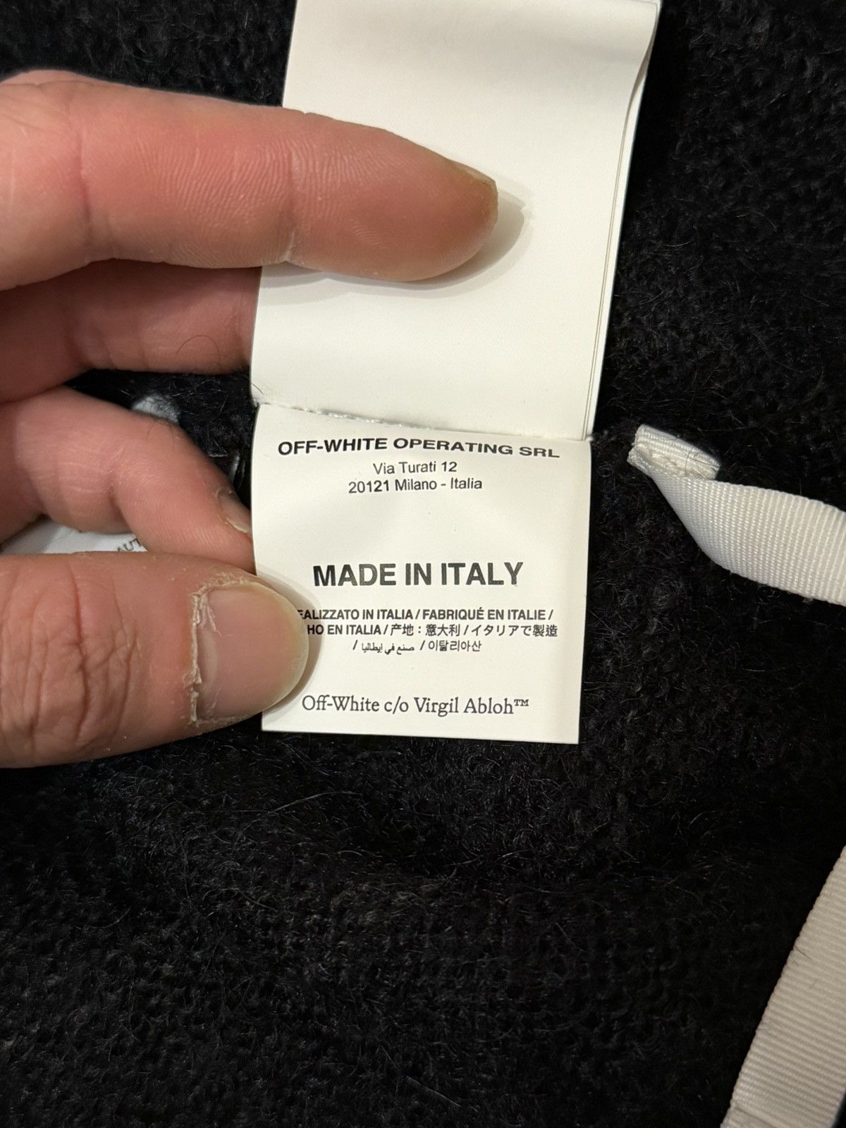Off-White Off-White Diag Arrow Mohair Knit Sweater Gradient Size L Size US L / EU 52-54 / 3 - 11 Thumbnail