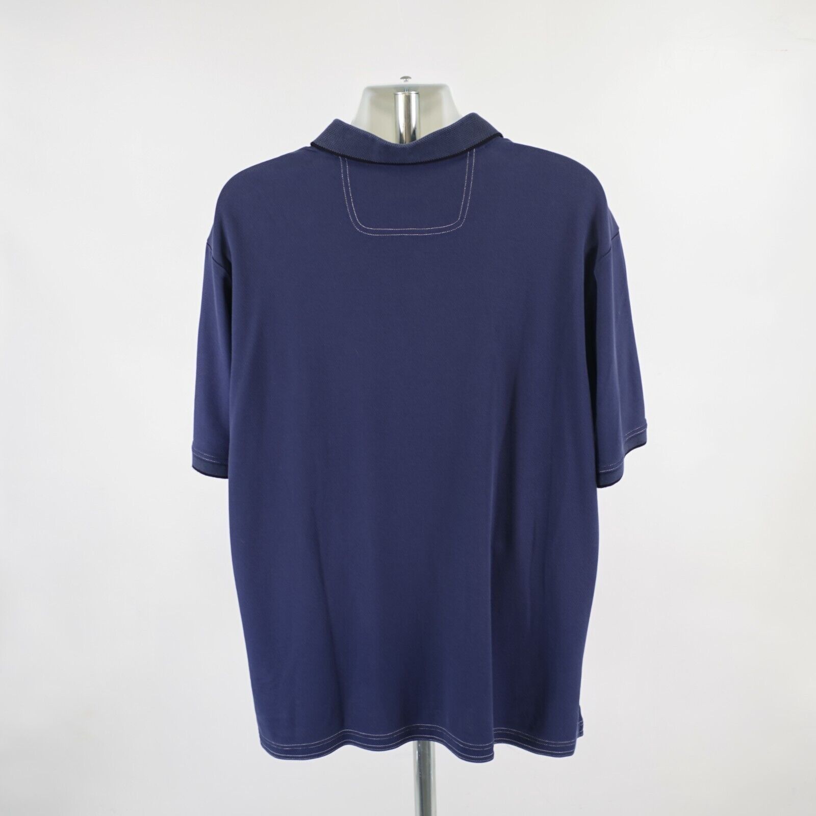 Tommy Bahama Tommy Bahama 2XL Blue Knit Supima Cotton Polo Shirt Short Sl Size US XXL / EU 58 / 5 - 7 Thumbnail