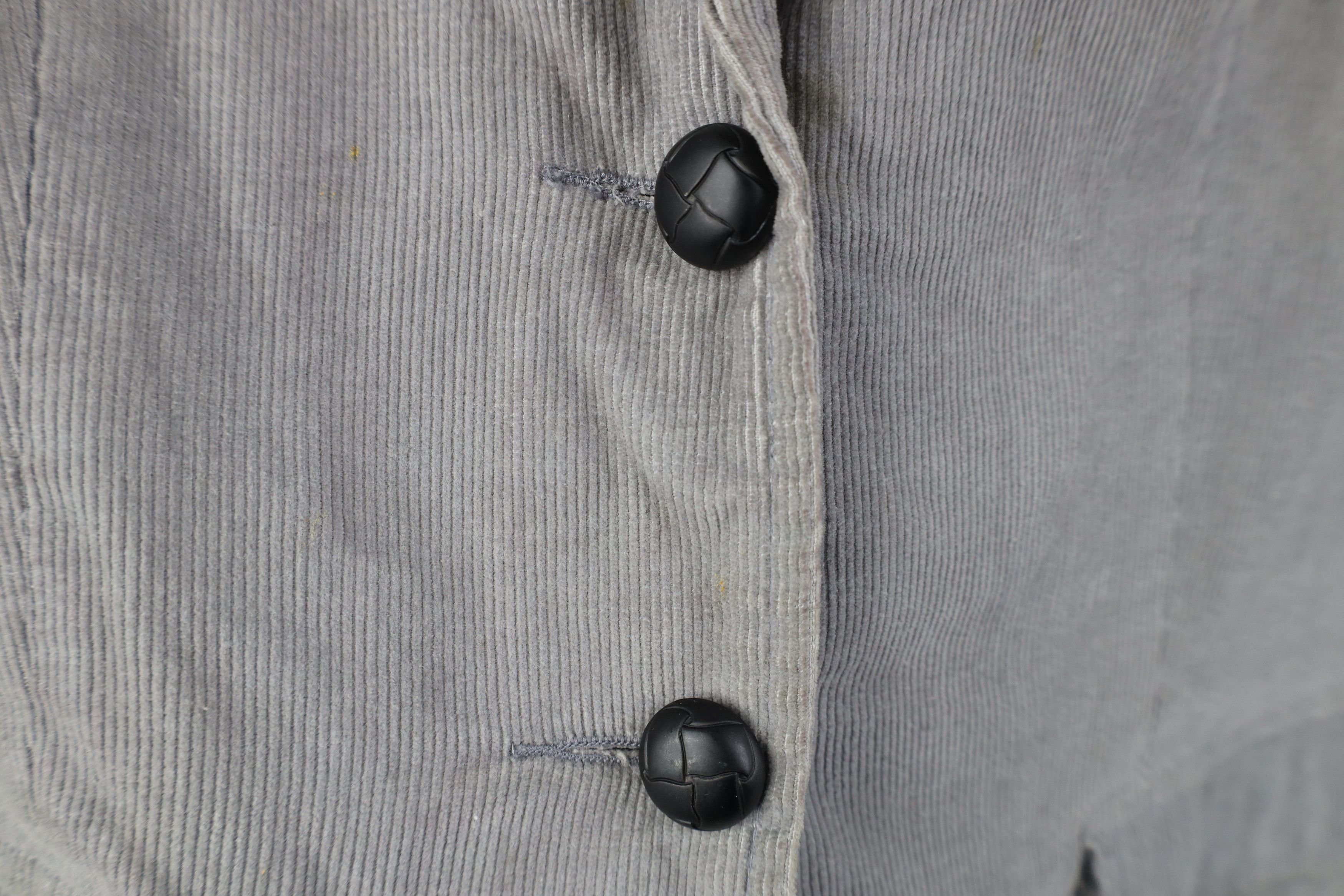 Vintage Vintage 90s Streetwear Corduroy Suit Coat Blazer Jacket Gray Size XL / US 12-14 / IT 48-50 - 5 Thumbnail