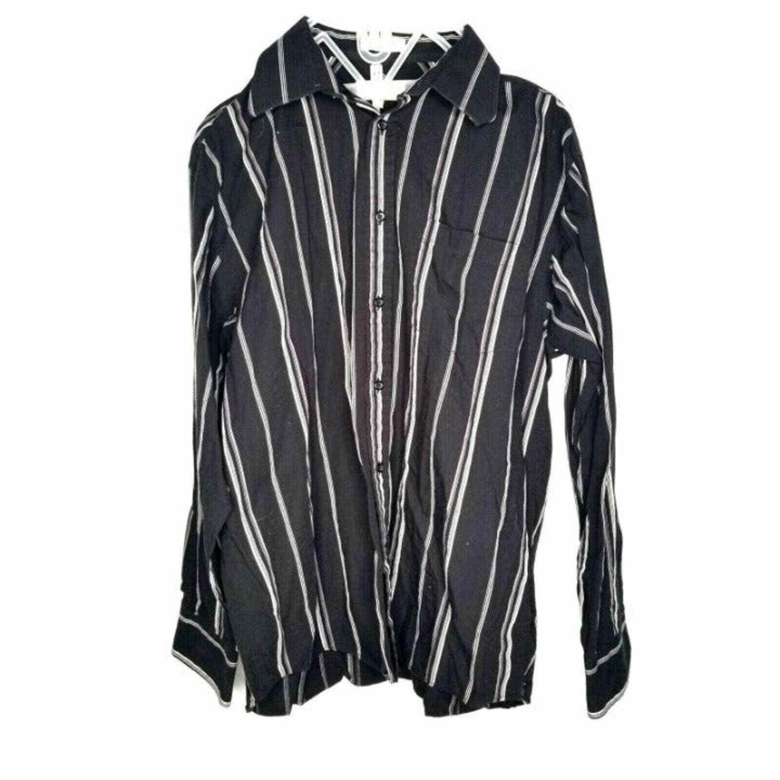 Eighty Eight Eighty Eight Dress Shirt XL Button Front Down Collared Blac Size US XL / EU 56 / 4 - 1 Thumbnail