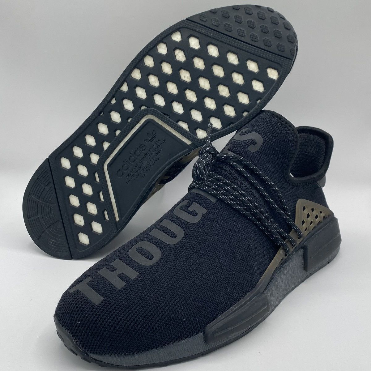 Human Made Adidas NMD Hu Pharrell Human Race Triple Black Pack Size US 10.5 / EU 43-44 - 3 Thumbnail